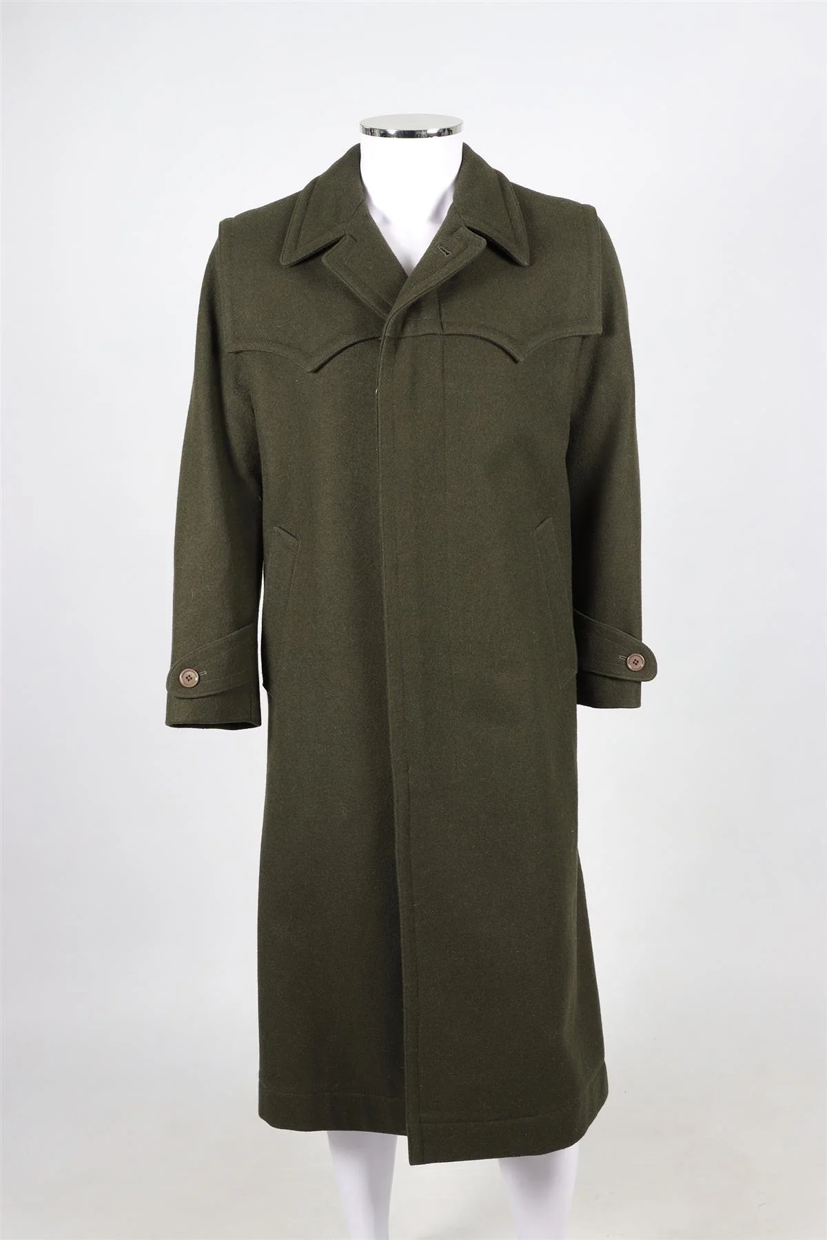 GUCCI GREEN MEN'S QUELLE QU'EN SOIT LA SAISON WOOL COAT MEDIUM - Image 2