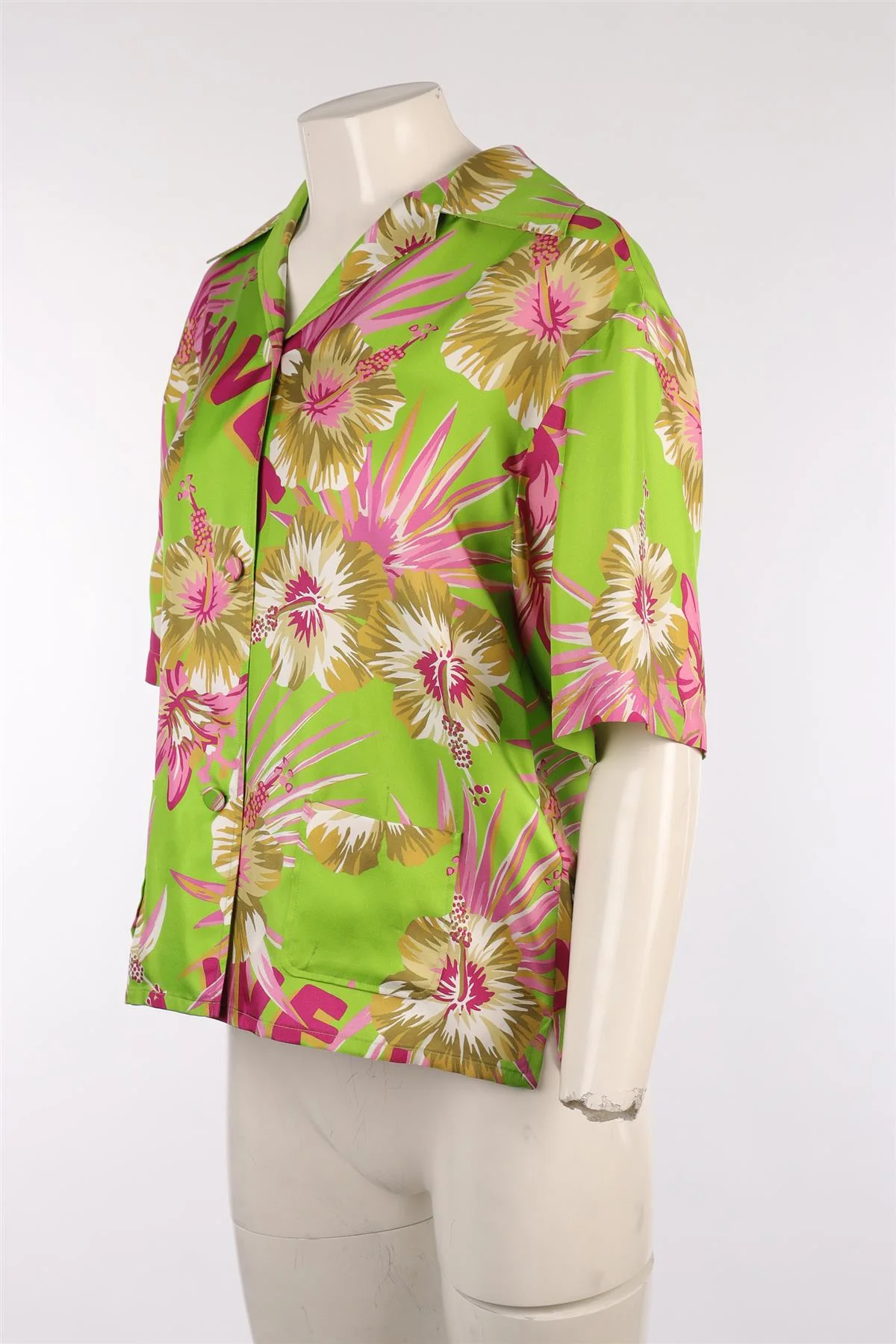 GUCCI GREEN SILK SHIRT IT 42 UK 10 - Image 3