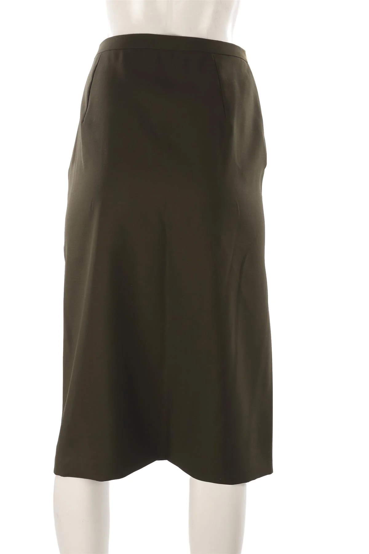 GUCCI GREEN WOOL MIDI SKIRT IT 42 UK 10 - Image 4