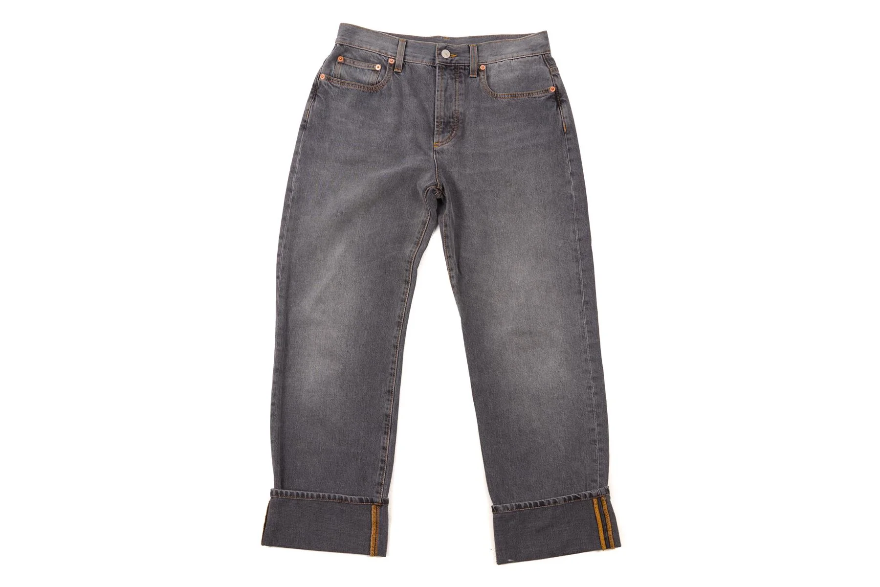 GUCCI GREY HIGH RISE STRAIGHT LEG JEANS W28 - Image 2