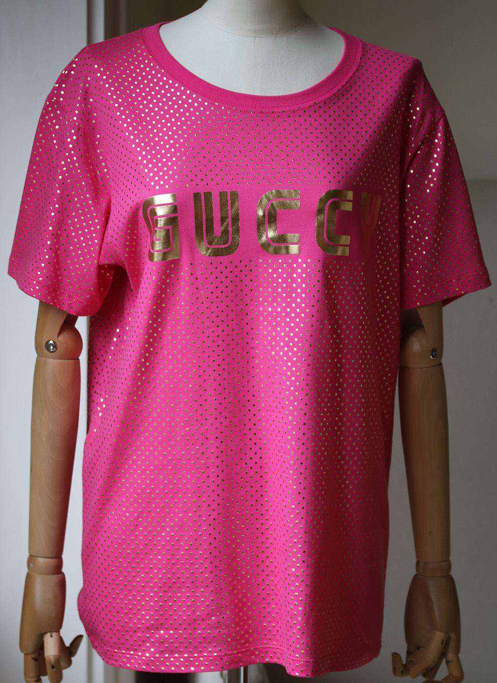 GUCCI GUCCY PRINT JERSEY T-SHIRT XSMALL - Image 3