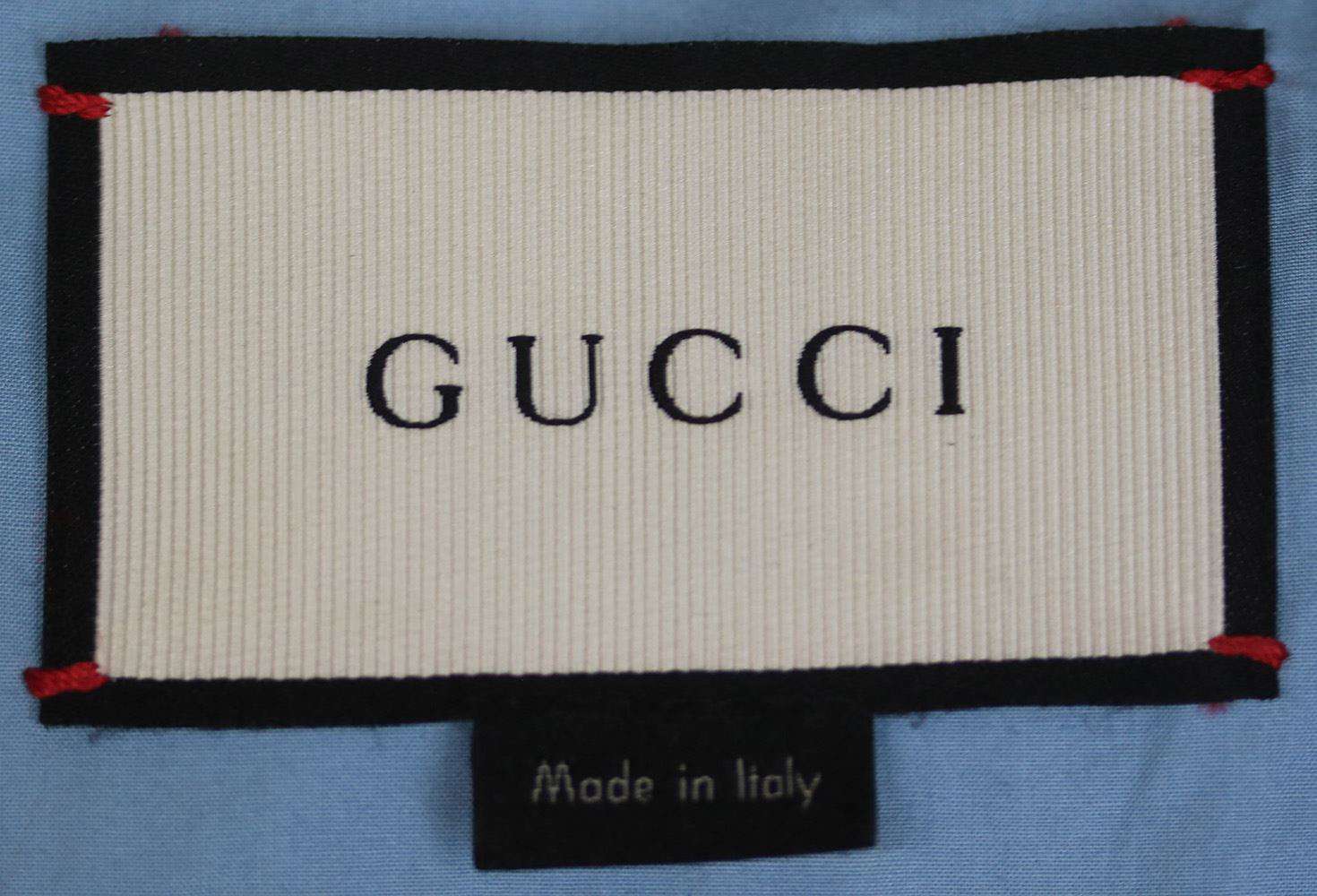 GUCCI HAND PAINTED EMBROIDERED LEATHER BOMBER JACKET IT 40 UK 8 - Image 4