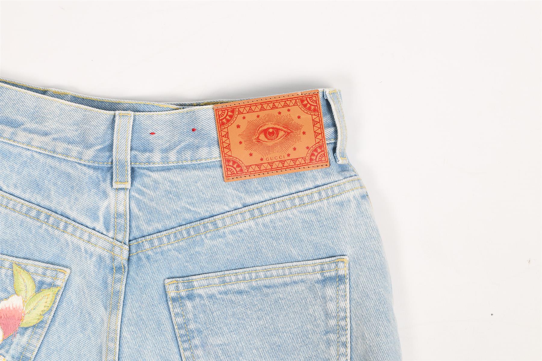 GUCCI HIGH RISE DENIM SHORTS W25 UK 6-8 - Image 5