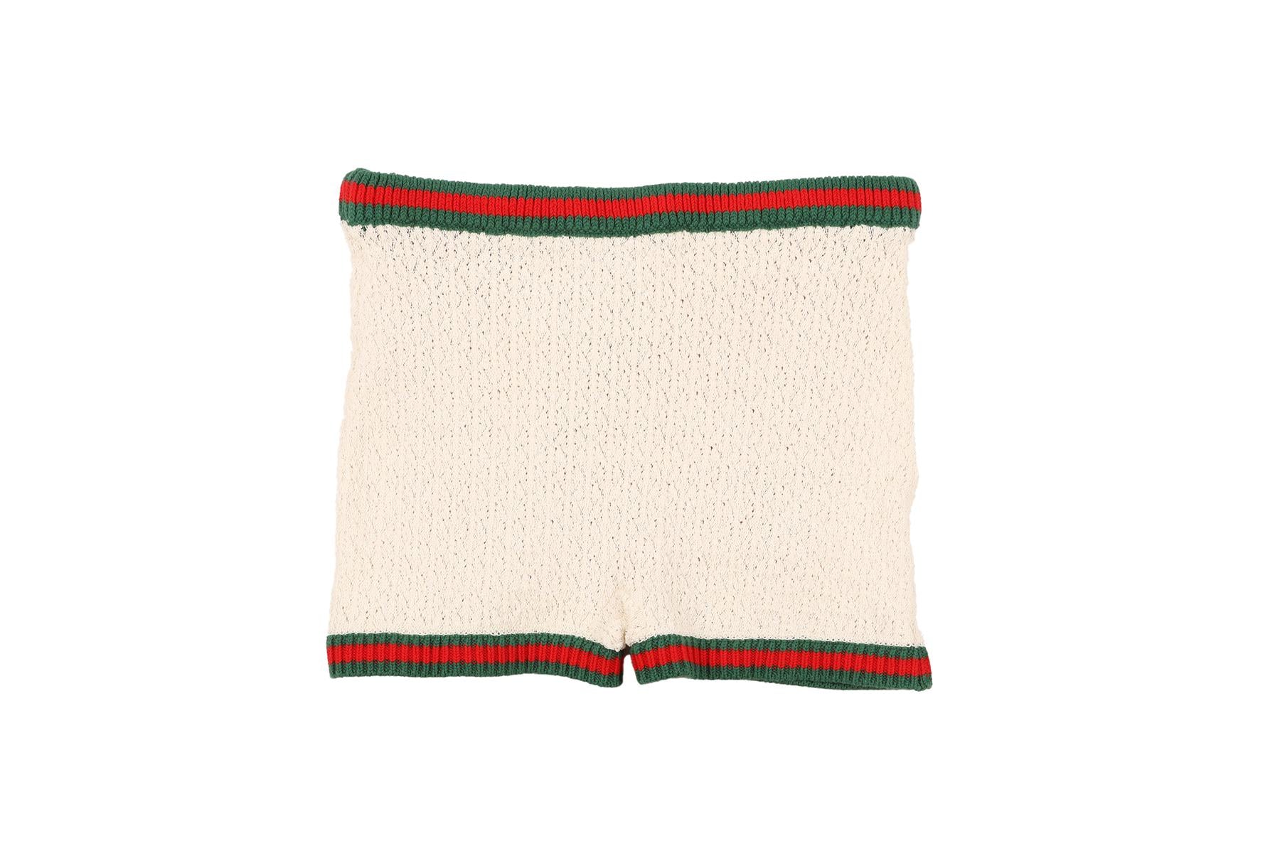 GUCCI IVORY KNIT SHORTS XSMALL - Image 2