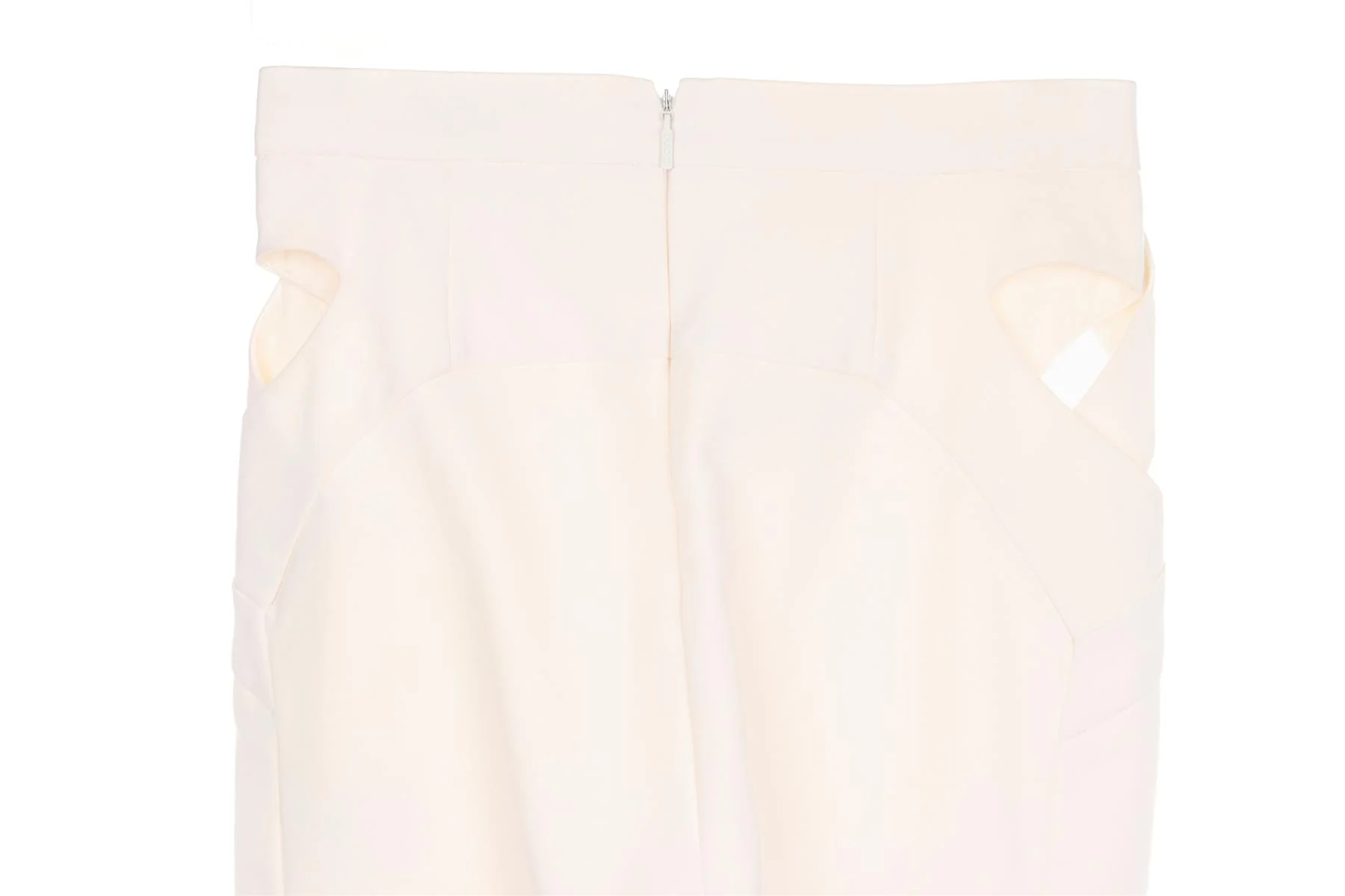 GUCCI IVORY VINTAGE COTTON SKINNY PANTS IT 36 UK 4 - Image 5
