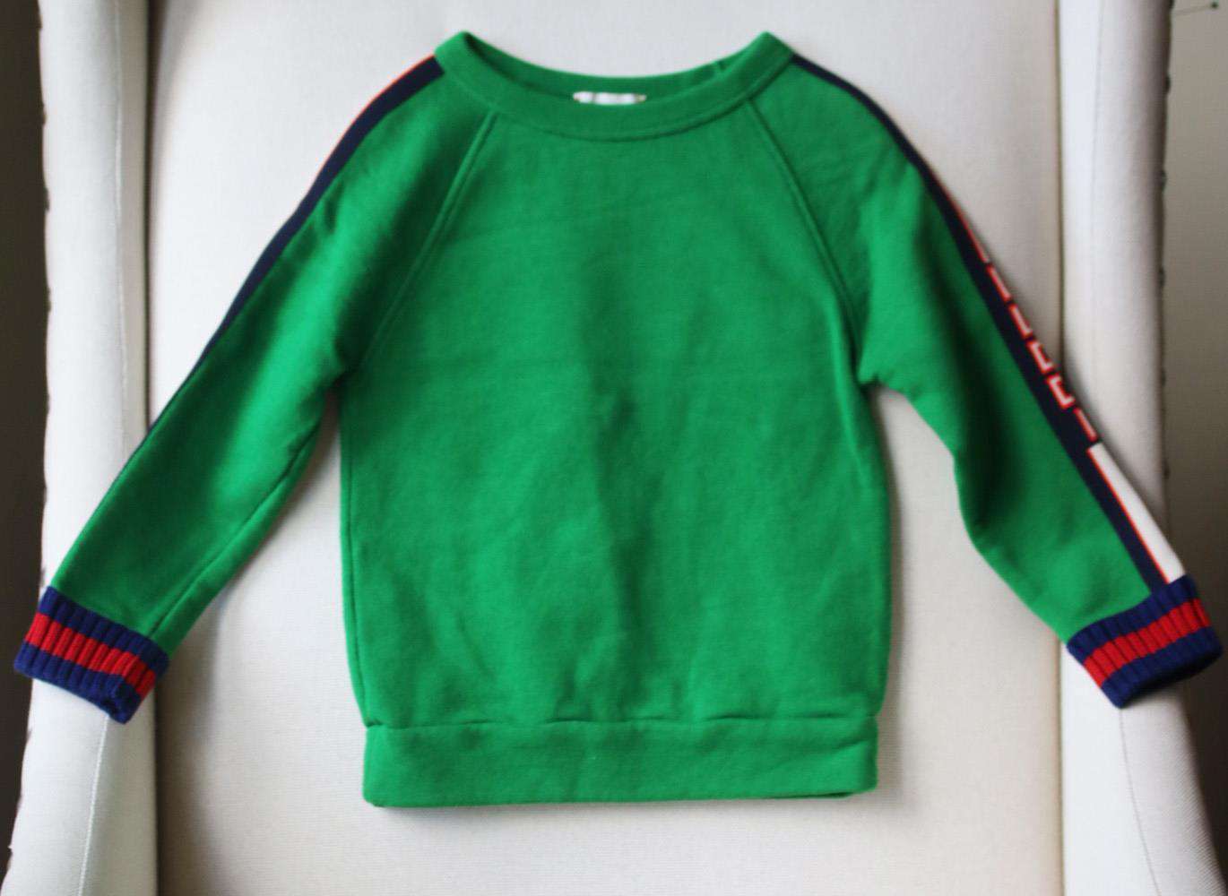 GUCCI KIDS BOYS LOGO COTTON SWEATSHIRT 4 YEARS - Image 2
