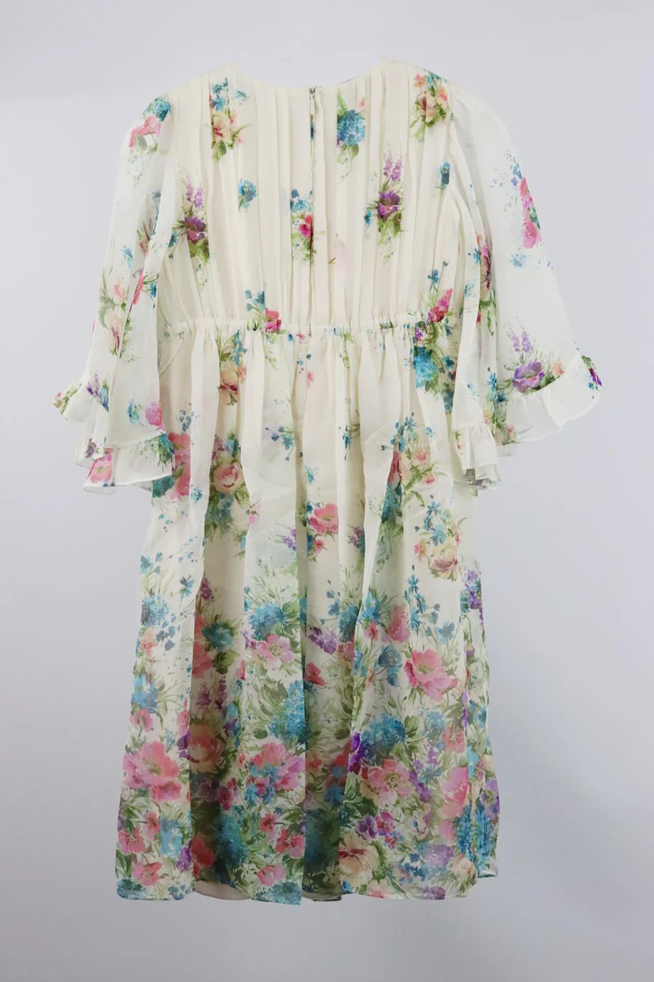 GUCCI KIDS GIRLS FLORAL SILK DRESS 8 YEARS - Image 3