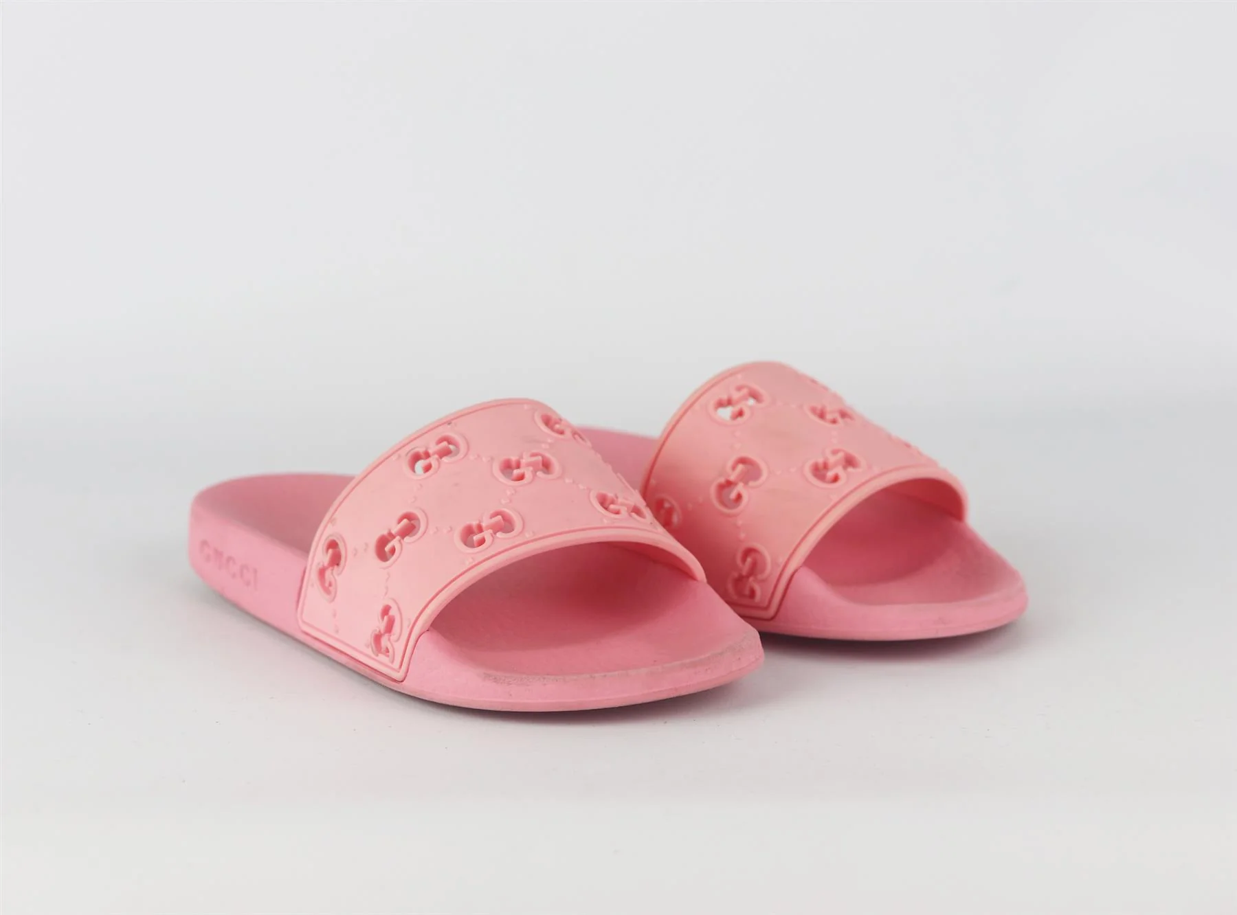 GUCCI KIDS GIRLS GG RUBBER SLIDES EU 29 UK 11 - Image 2