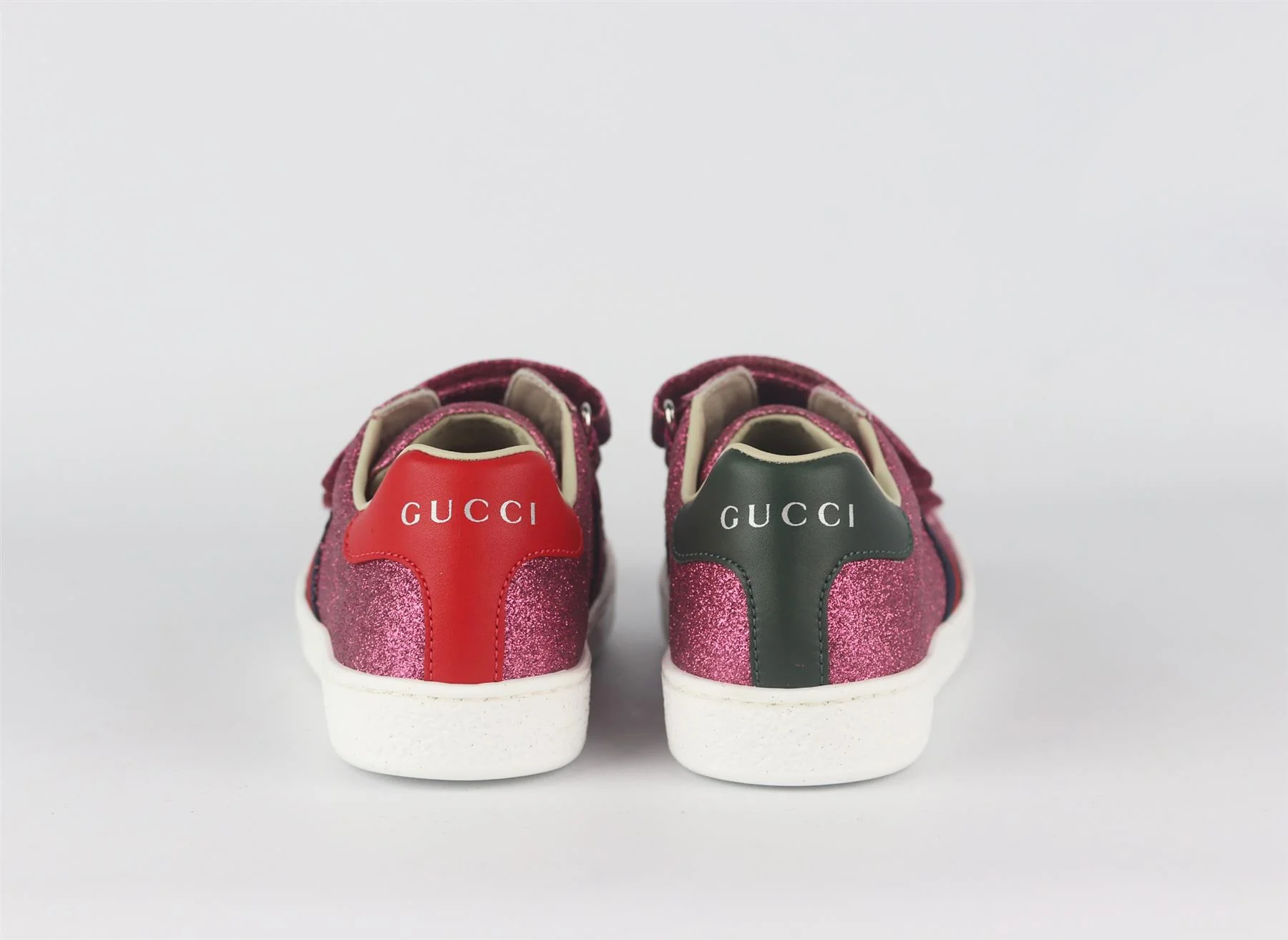 GUCCI KIDS GIRLS GLITTER LEATHER SNEAKERS EU 30 UK 12 - Image 4