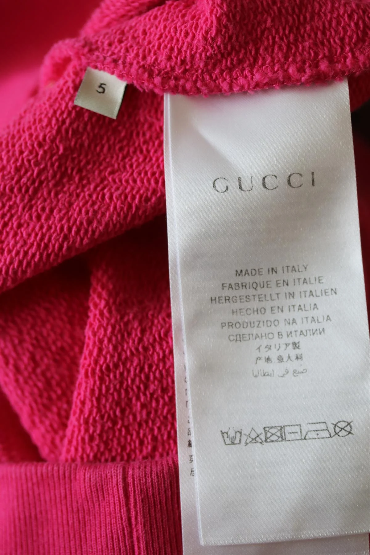 GUCCI KIDS GIRLS SEQUIN LOGO HOODIE 5 YEARS - Image 5
