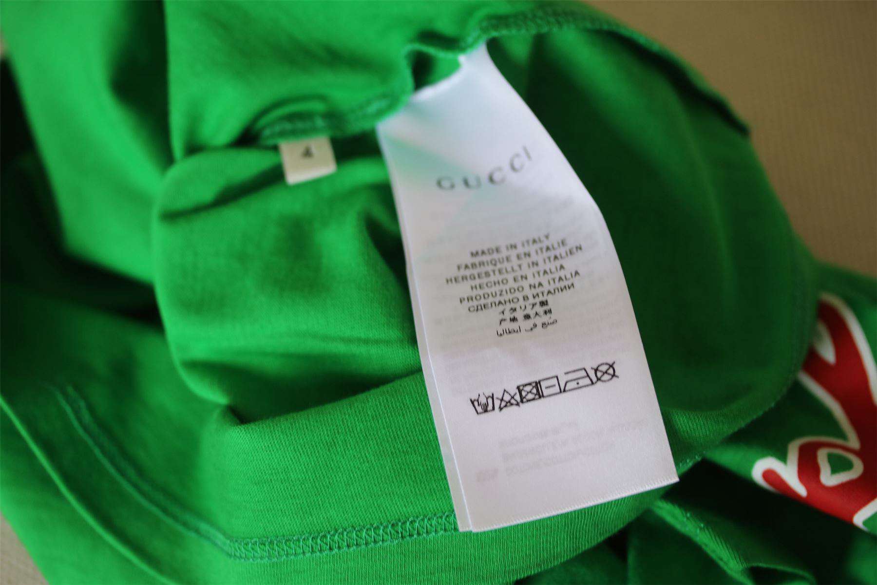 GUCCI KIDS GREEN BLIND FOR LOVE SHIRT 4 YEARS - Image 4