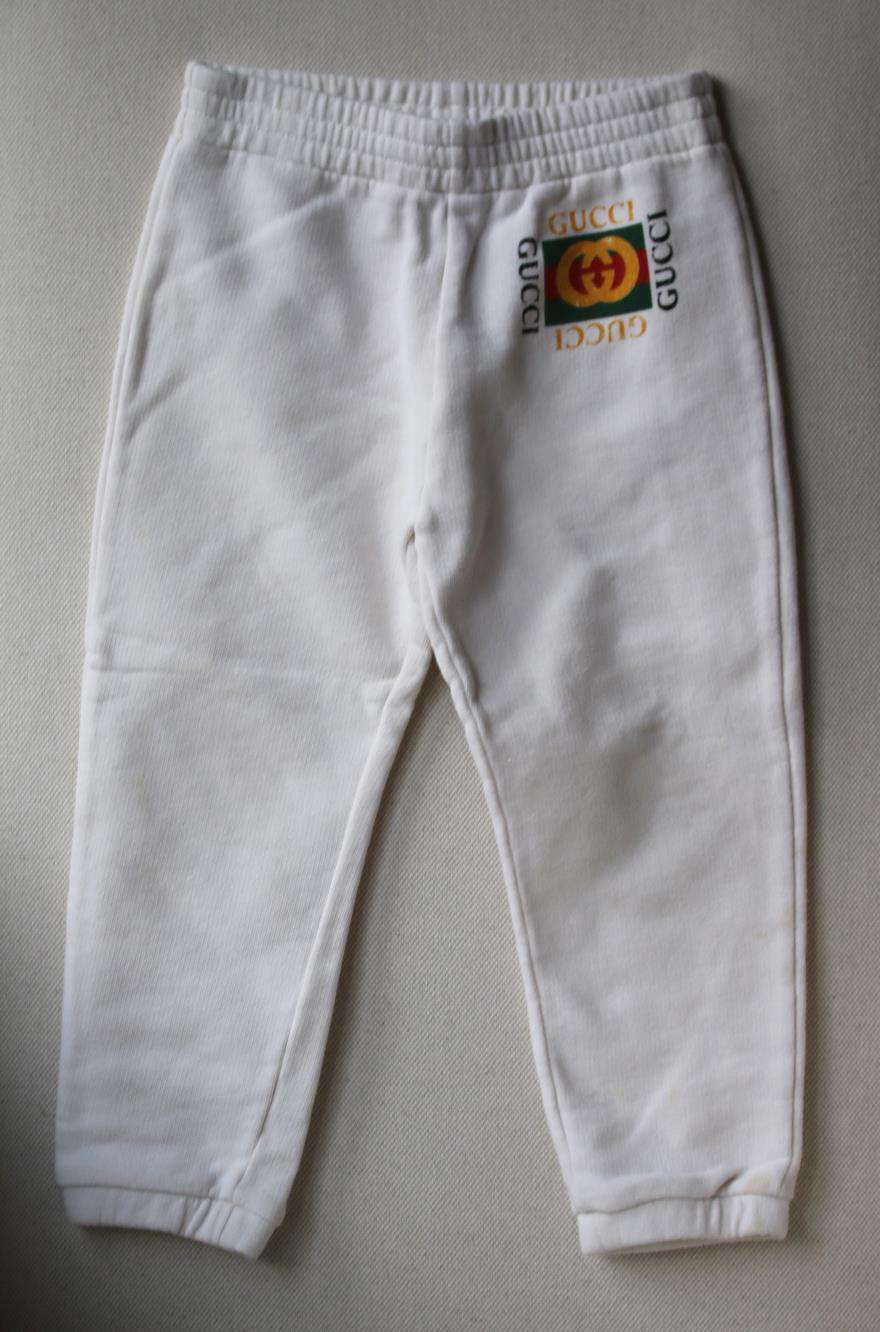 GUCCI KIDS UNISEX GG LOGO SWEATPANTS 36 MONTHS - Image 2