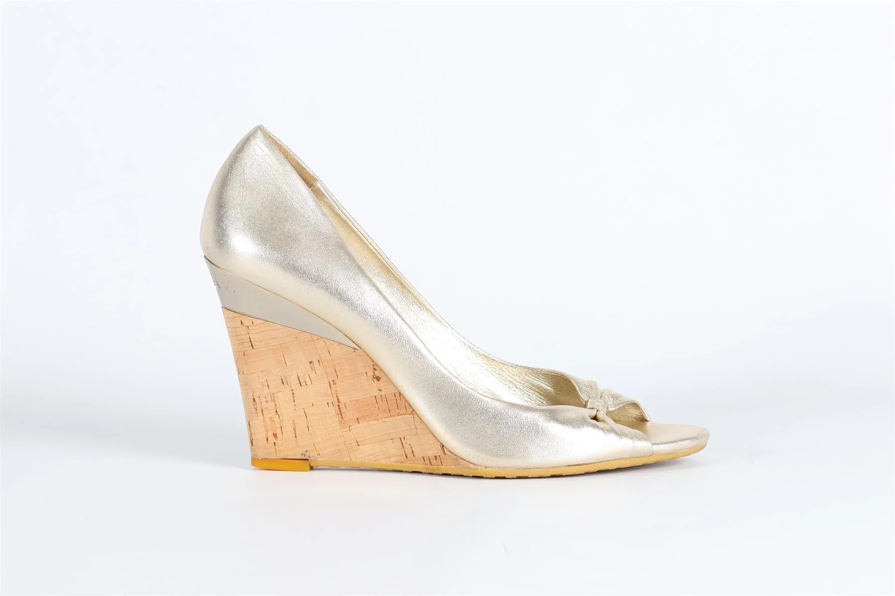 GUCCI LEATHER WEDGE PUMPS EU 38 UK 5 US 8 - Image 2