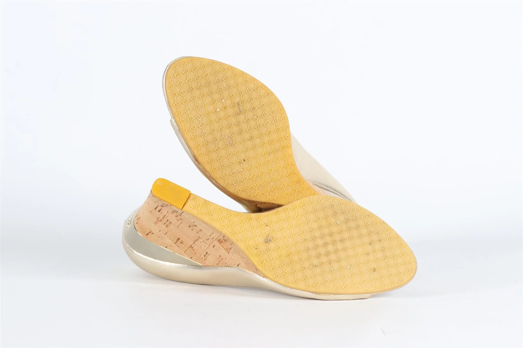 GUCCI LEATHER WEDGE PUMPS EU 38 UK 5 US 8 - Image 5