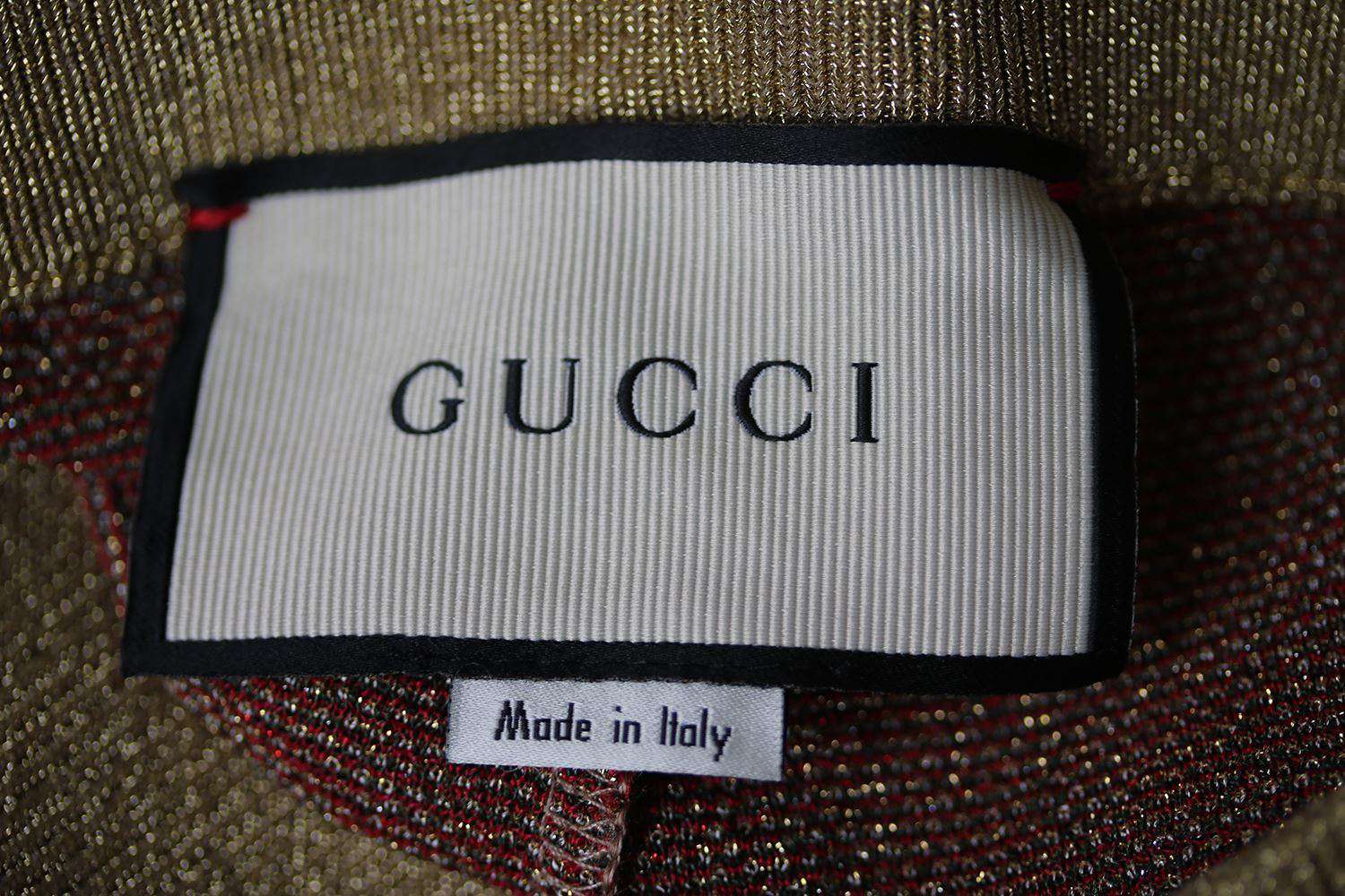 GUCCI LUREX ROSE JACQUARD LEGGINGS XSMALL - Image 5