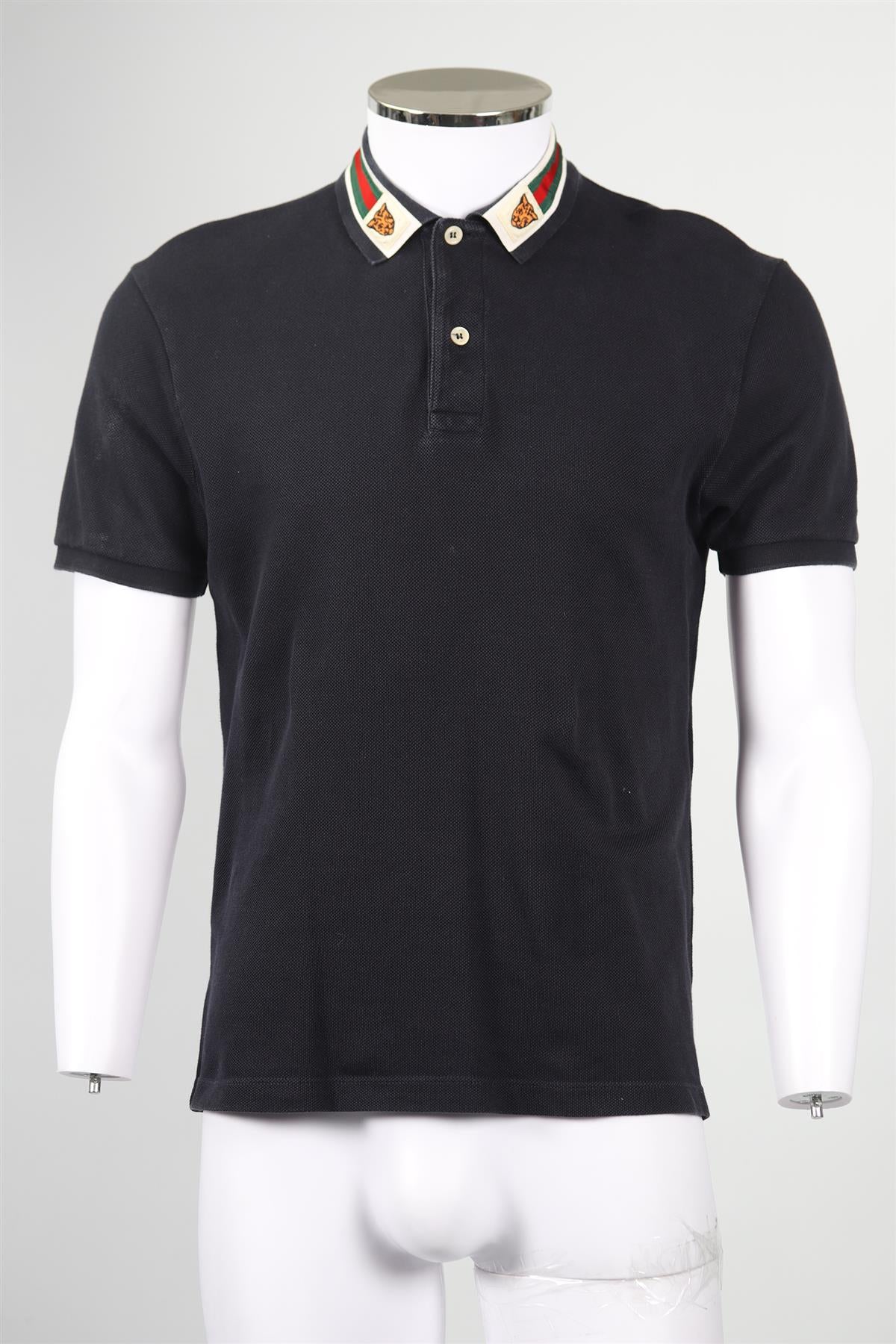 GUCCI MEN'S COTTON POLO SHIRT MEDIUM - Image 6