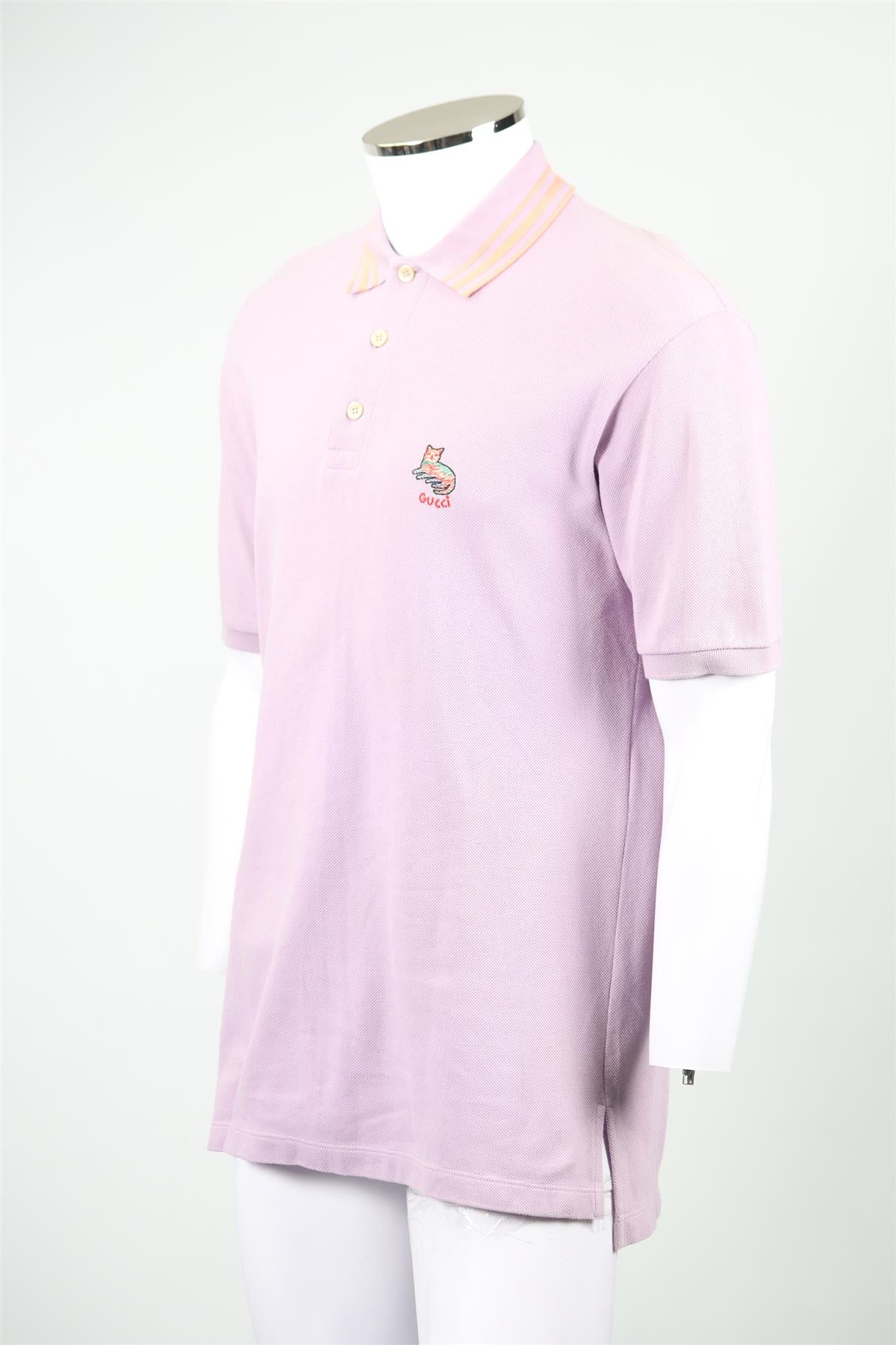 GUCCI MEN'S COTTON POLO SHIRT SMALL - Image 3