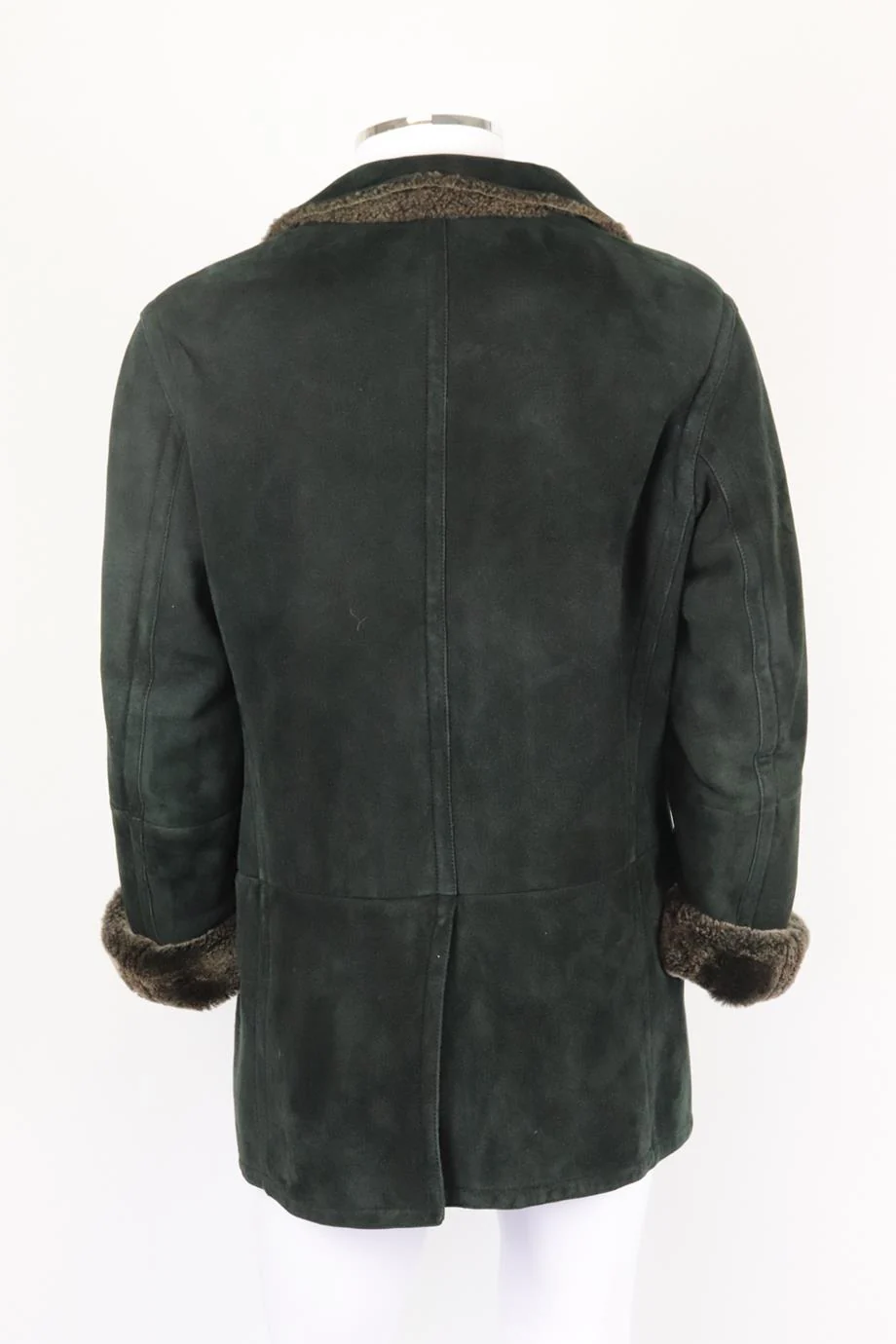 GUCCI MEN'S DOUBLE BREASTED SHEARLING LINED SUEDE COAT IT 54 UK/US CHEST 44 - Image 3