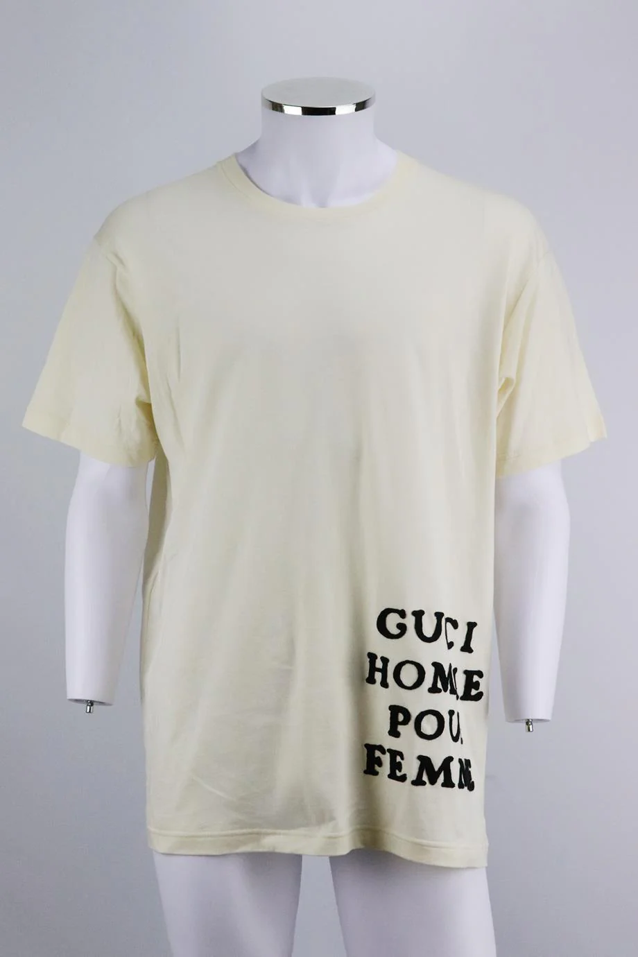 GUCCI MEN'S EMBROIDERED COTTON JERSEY T-SHIRT XSMALL - Image 2
