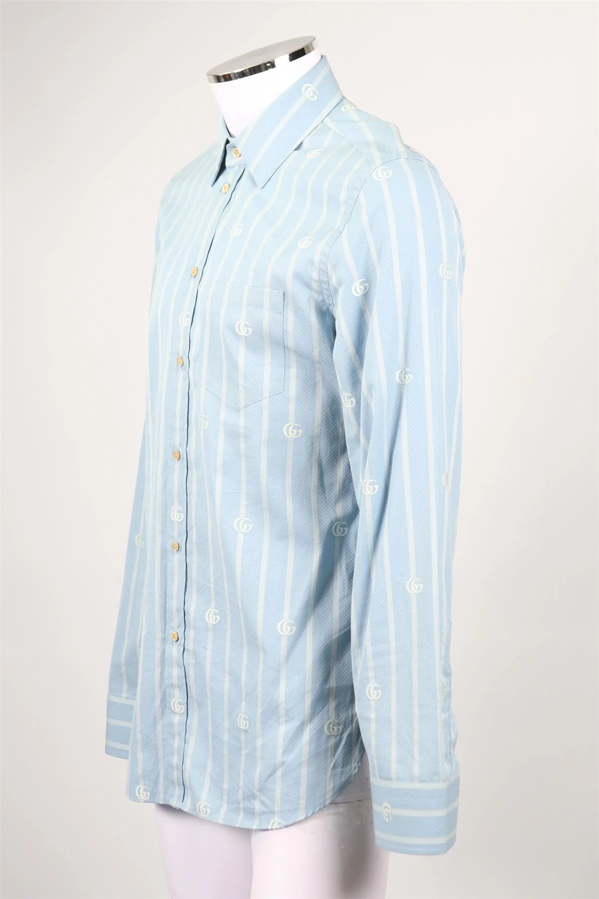 GUCCI MEN'S GG COTTON SHIRT EU COLLAR 41 UK/US CHEST 40 - Image 3