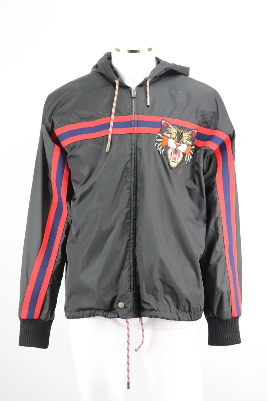 GUCCI MEN'S HOODED APPLIQUÉD SHELL JACKET IT 52 UK/US CHEST 42 - Image 2