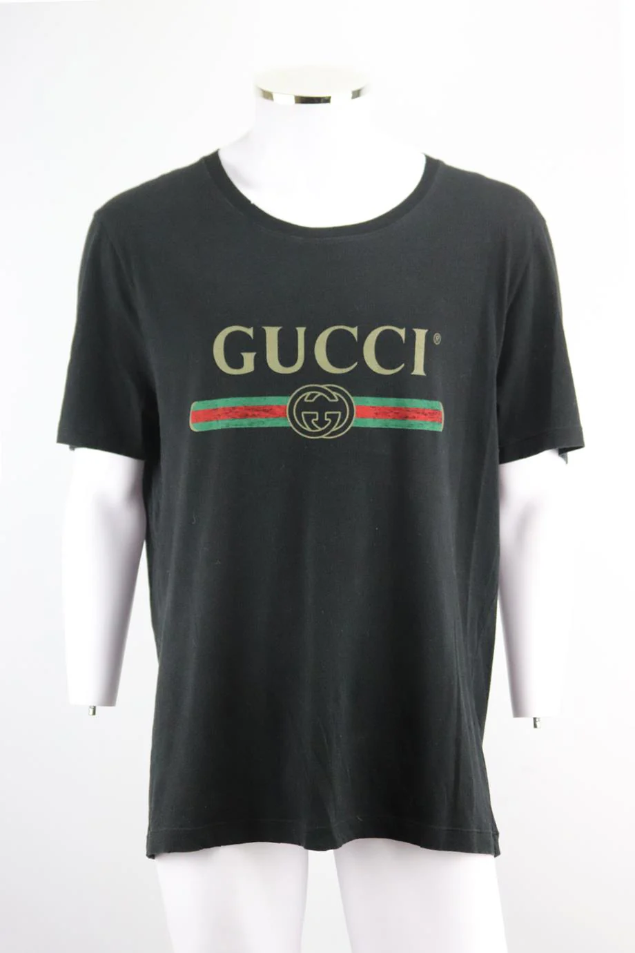 GUCCI MEN'S PRINTED COTTON JERSEY T-SHIRT XLARGE - Image 2