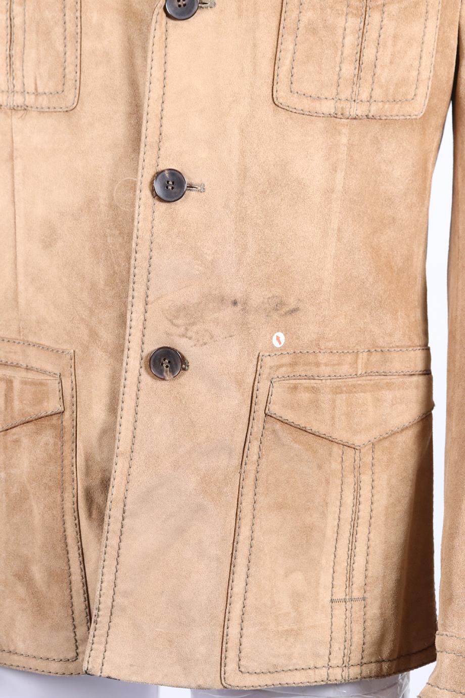 GUCCI MEN'S SUEDE JACKET IT 50 UK/US CHEST 40 - Image 5