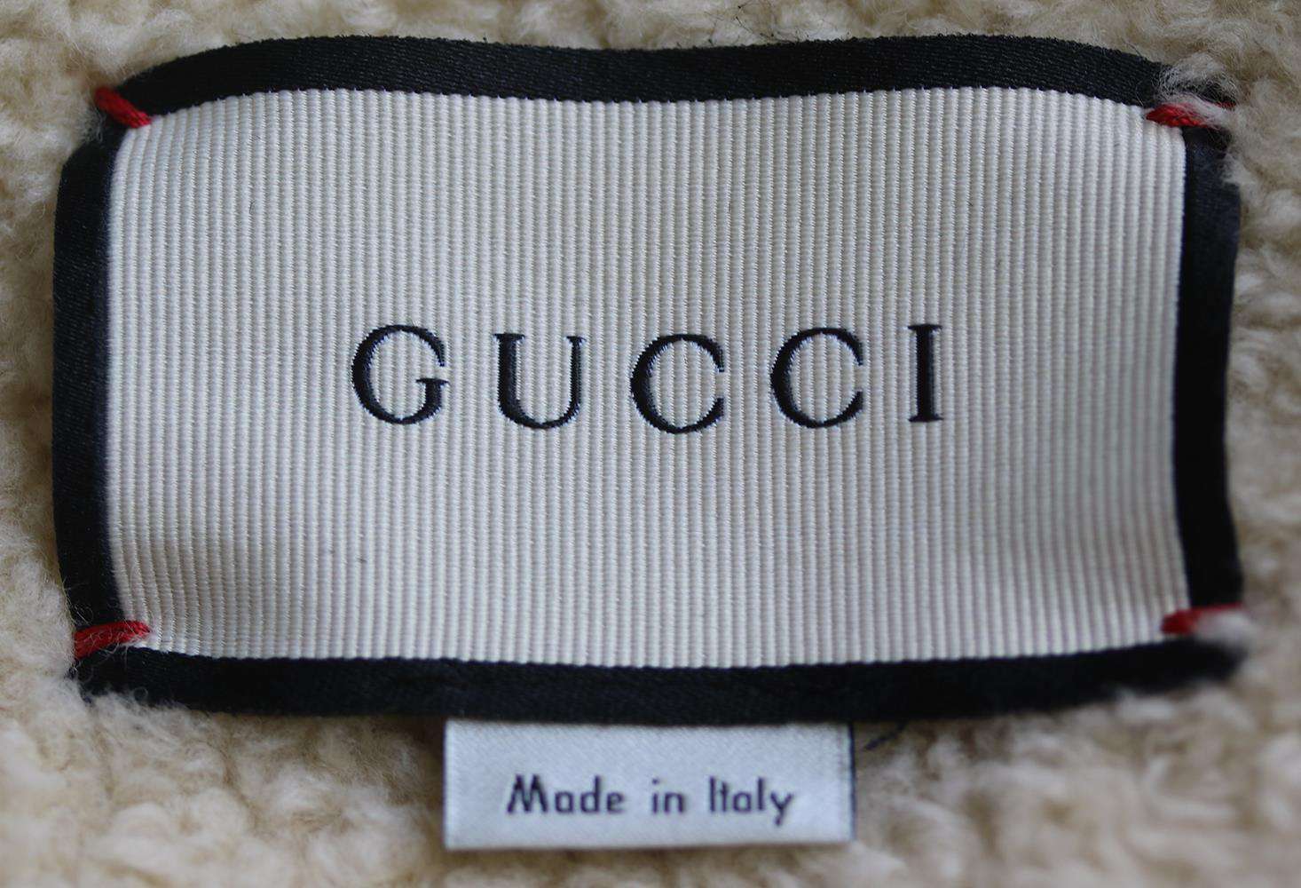 GUCCI MINK FUR TRIM COTTON PARKA JACKET IT 42 UK 10 - Image 6