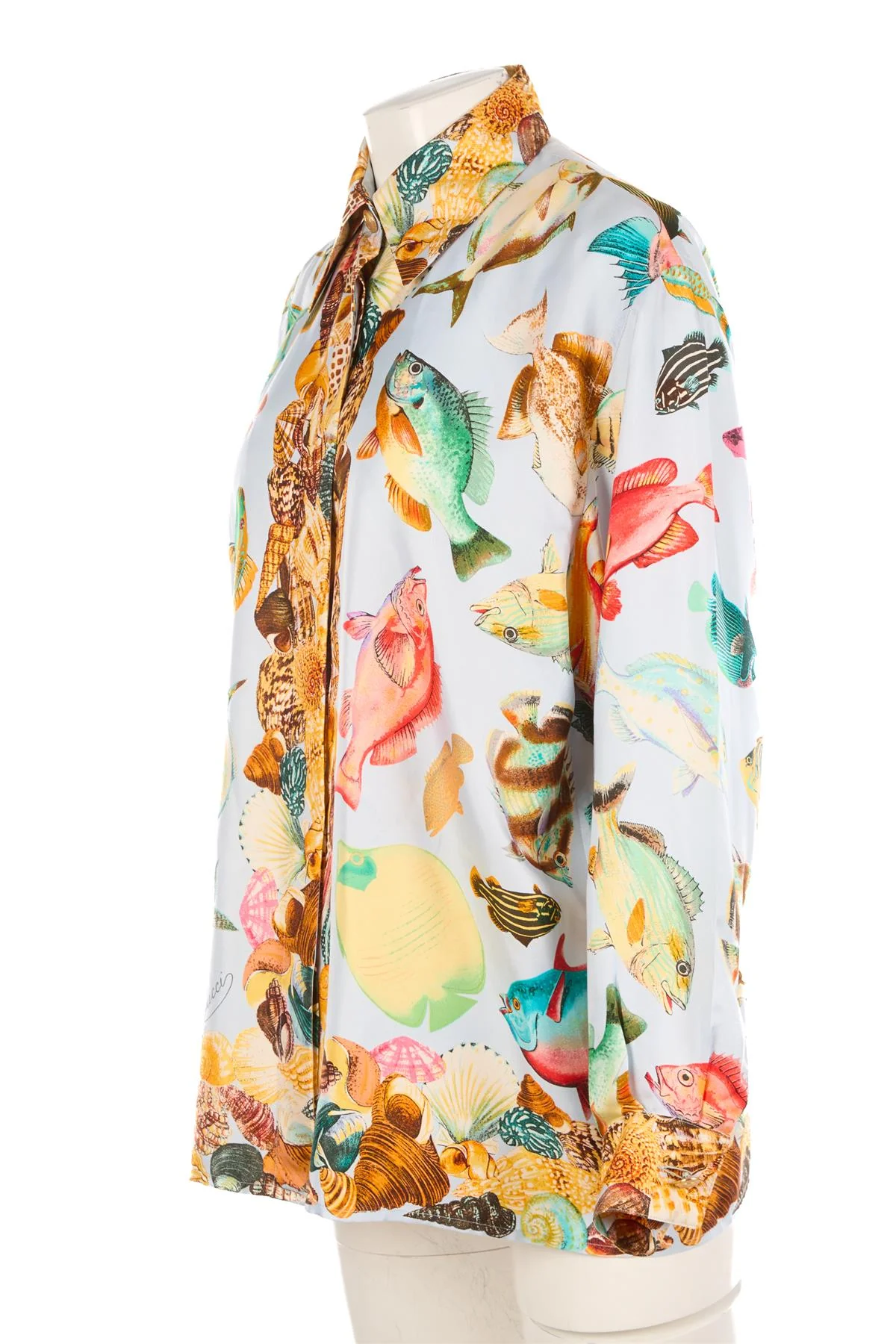 GUCCI MULTI 1992 SILK SHIRT IT 46 - Image 3