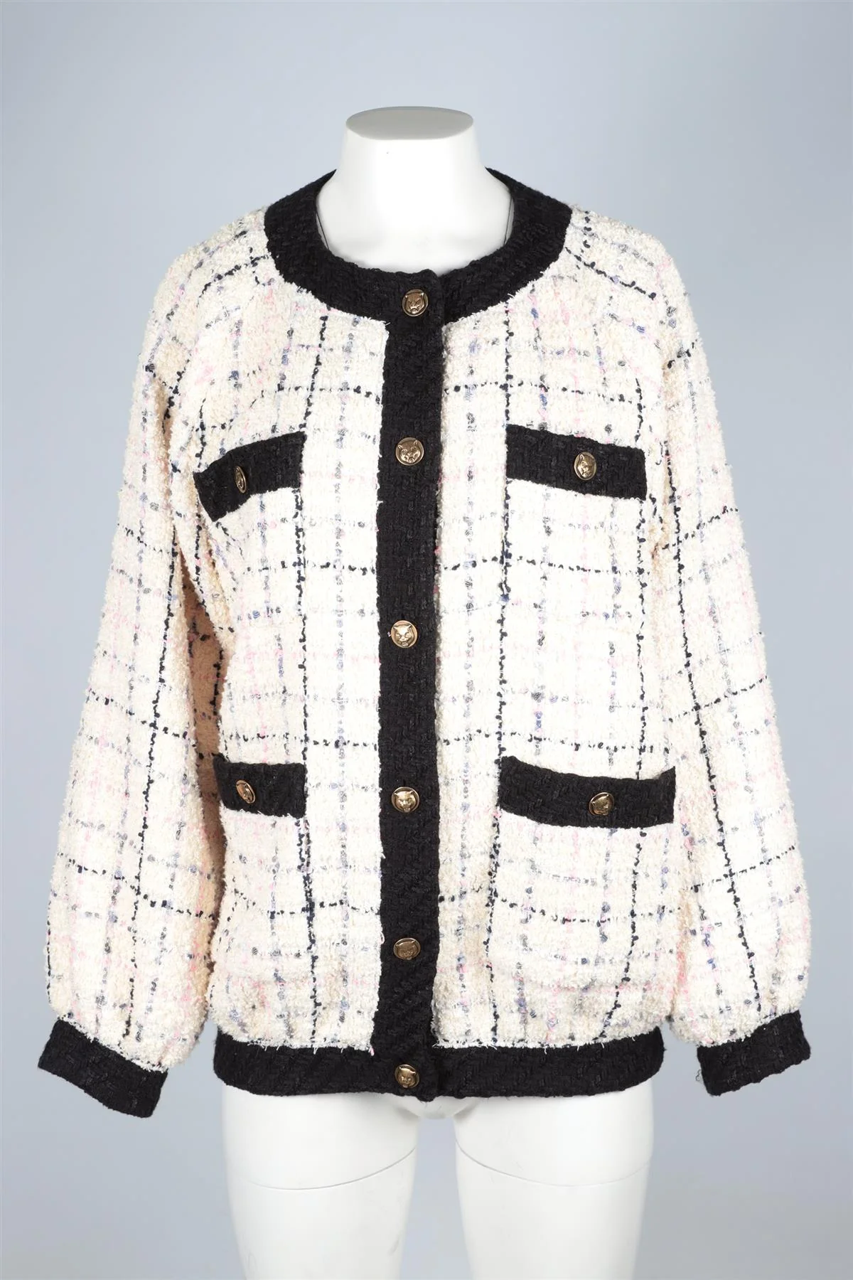 GUCCI MULTI 2022 TWEED JACKET IT 36 UK 4 - Image 2