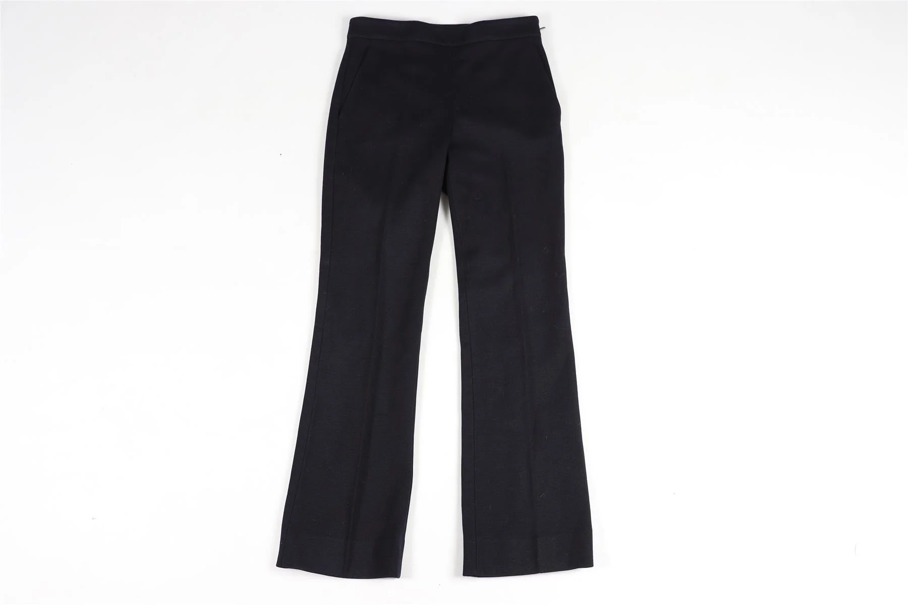 GUCCI NAVY COTTON STRAIGHT LEG PANTS IT 40 UK 8 - Image 2