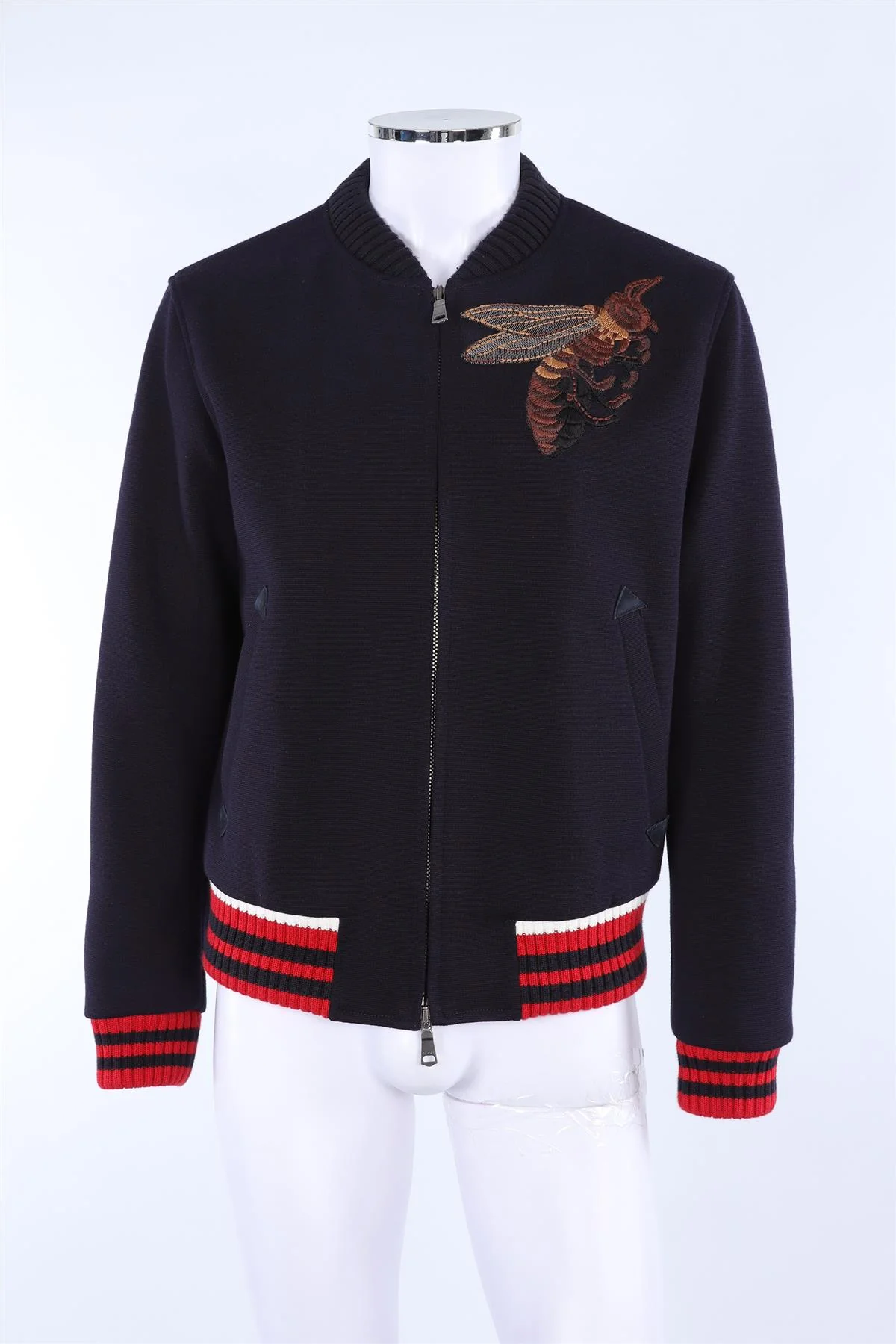 GUCCI NAVY MEN'S COTTON JACKET IT 50 UK/US 40 - Image 2