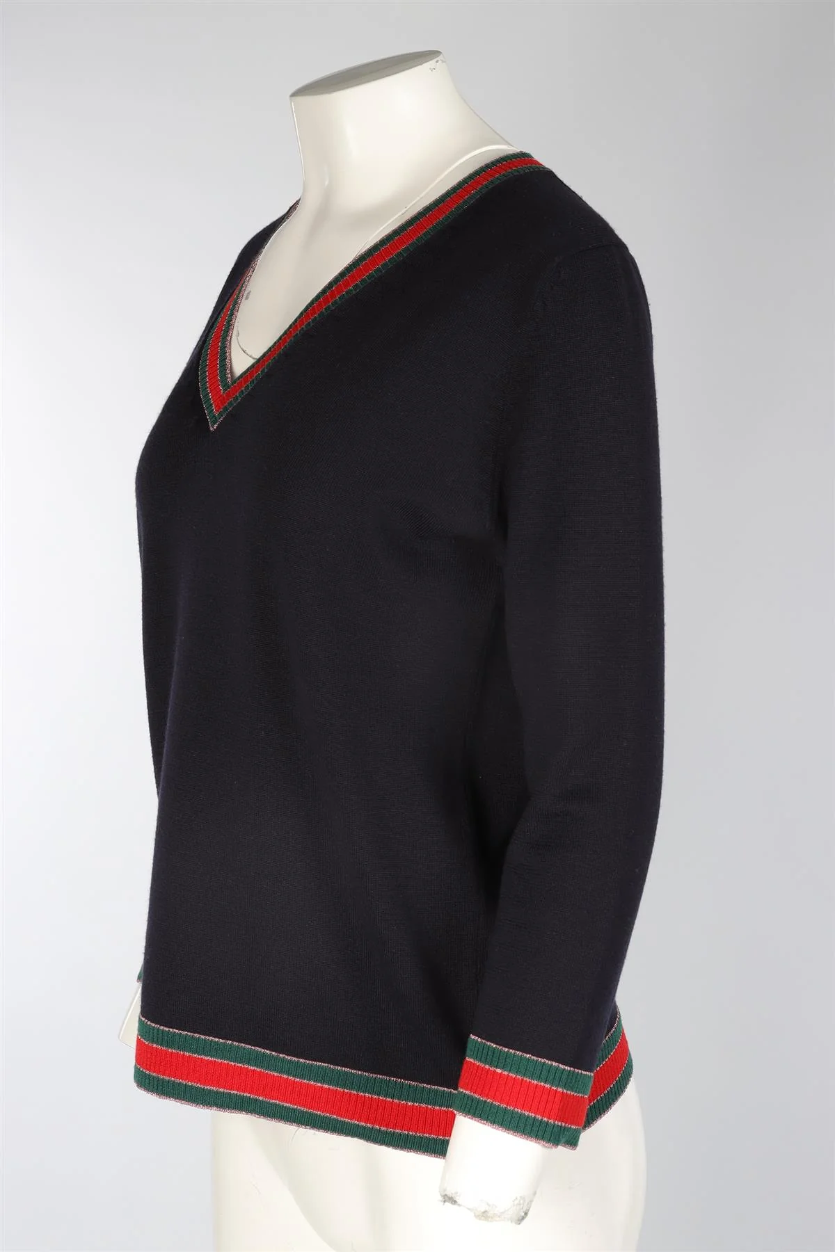 GUCCI NAVY WOOL SWEATER XLARGE - Image 3