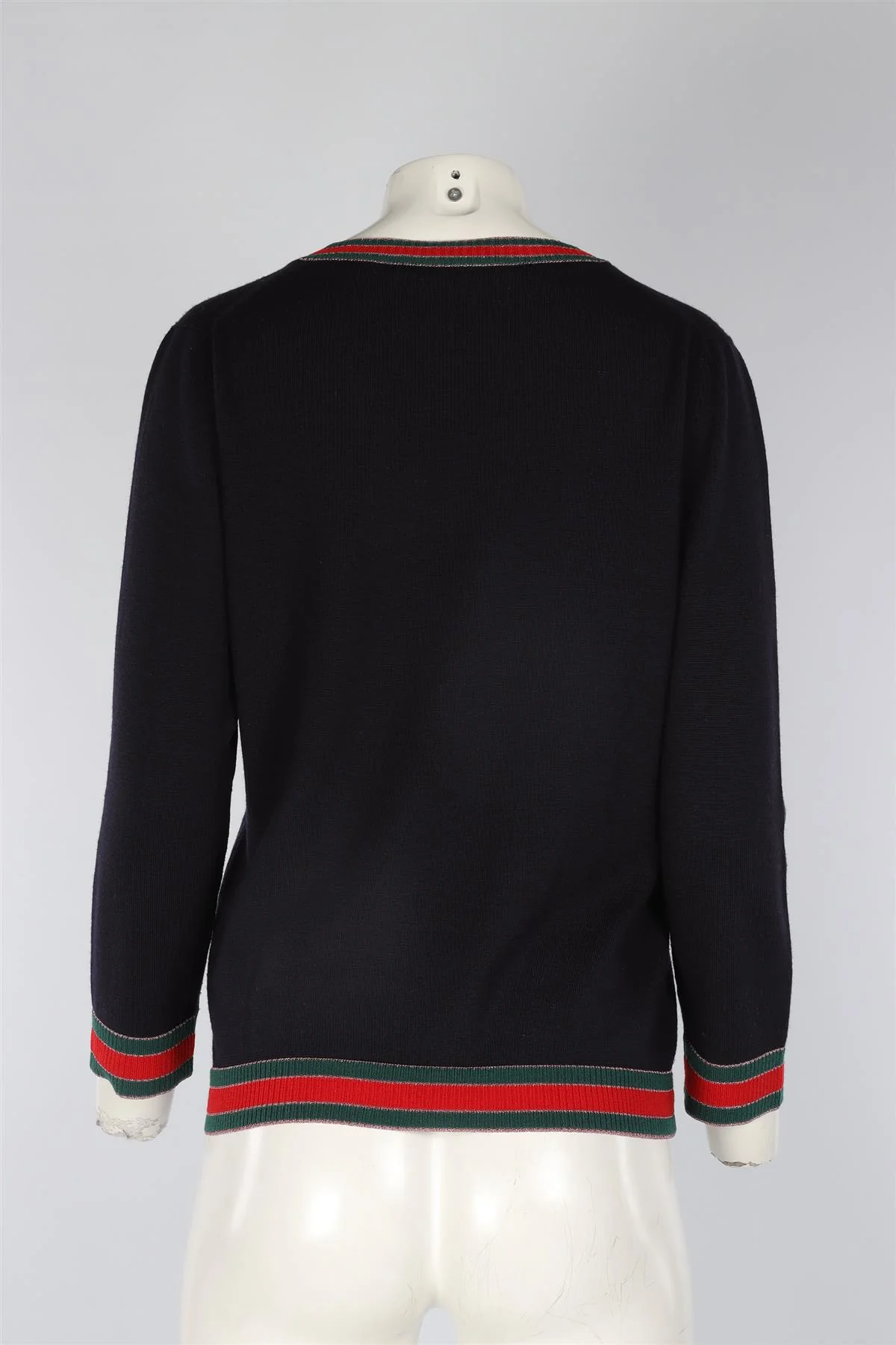 GUCCI NAVY WOOL SWEATER XLARGE - Image 4