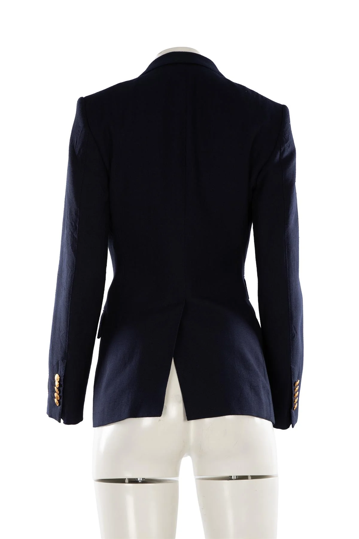 GUCCI NAVY WOVEN BLAZER IT 38 UK 6 - Image 4