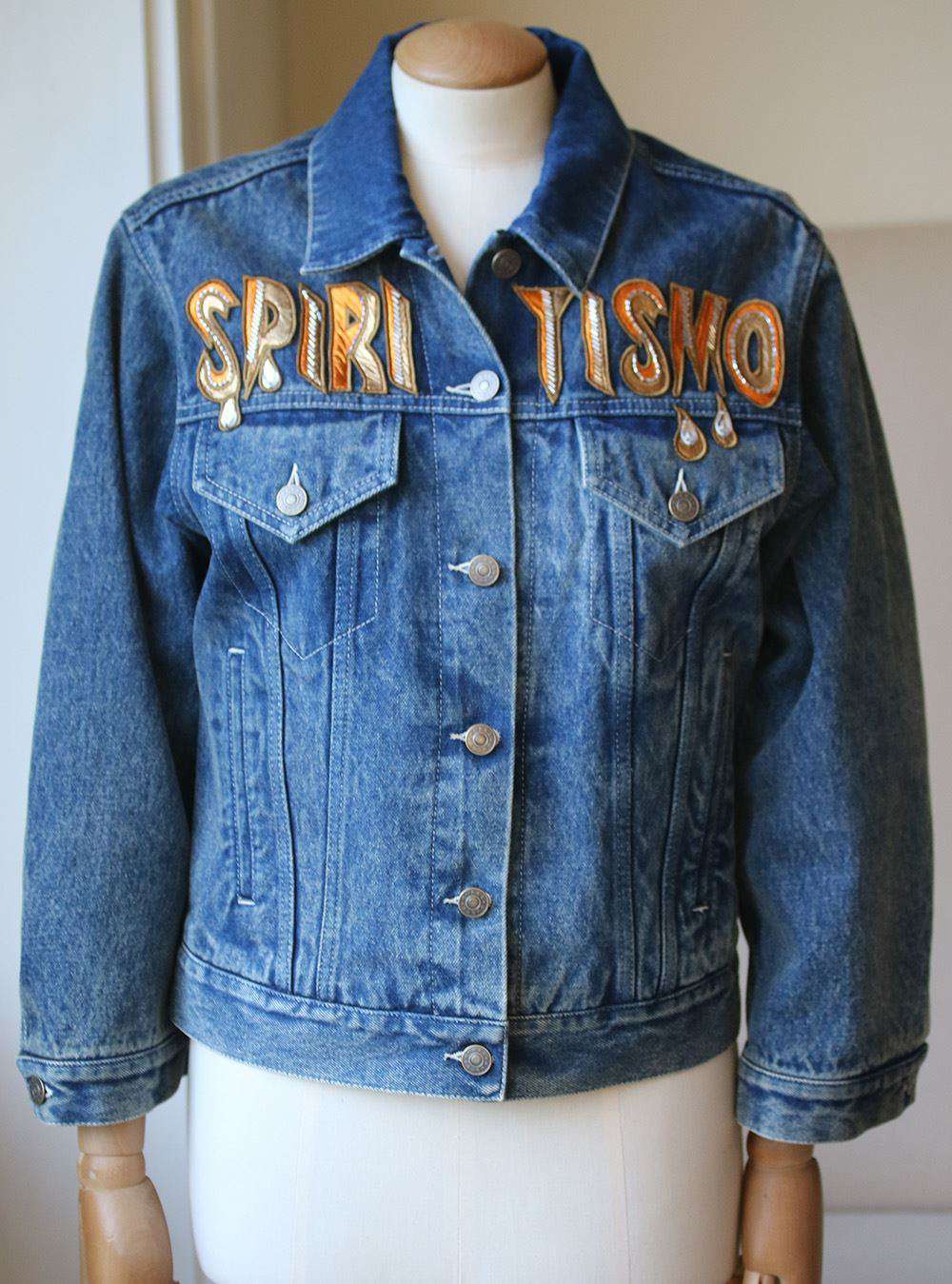 GUCCI OVERSIZED EMBELLISHED APPLIQUÉD DENIM JACKET IT 38 UK 6 - Image 3