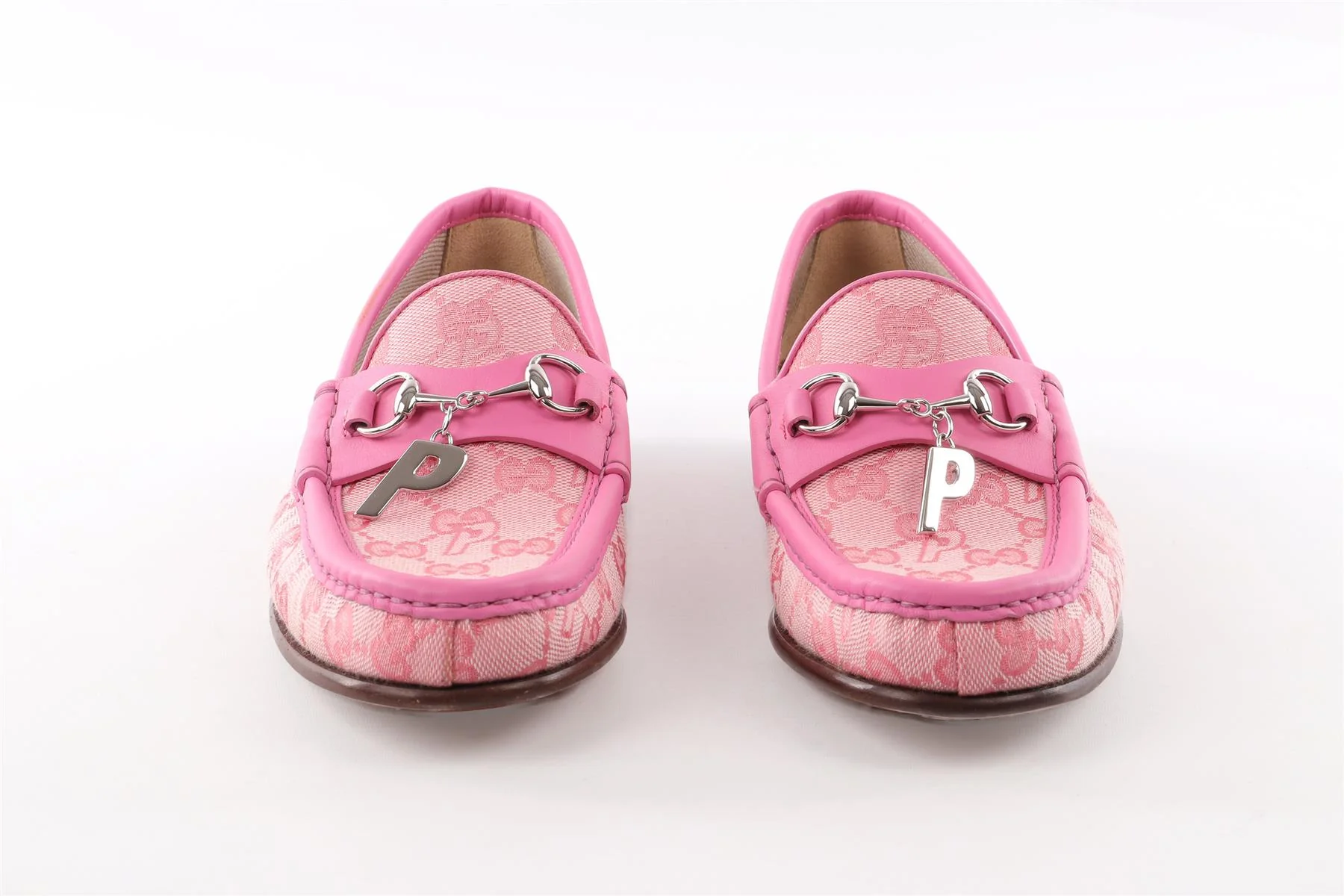 GUCCI + PALACE PINK GG-P CANVAS LOAFERS EU 38 UK 5 US 8 - Image 3