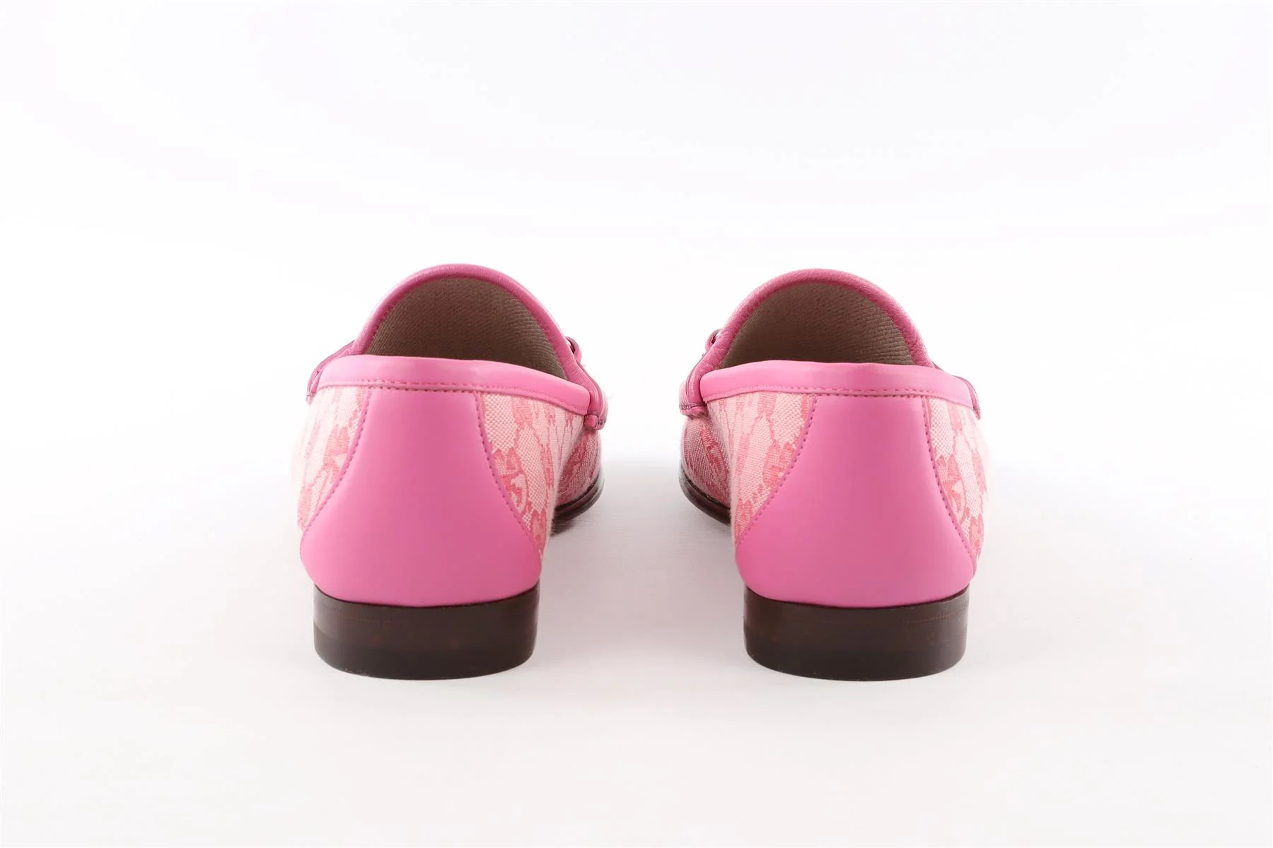 GUCCI + PALACE PINK GG-P CANVAS LOAFERS EU 38 UK 5 US 8 - Image 5