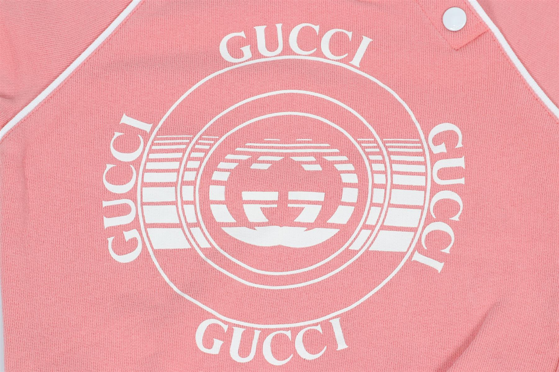 GUCCI PINK BABY GIRLS COTTON SWEATSHIRT 9-12 MONTHS - Image 4