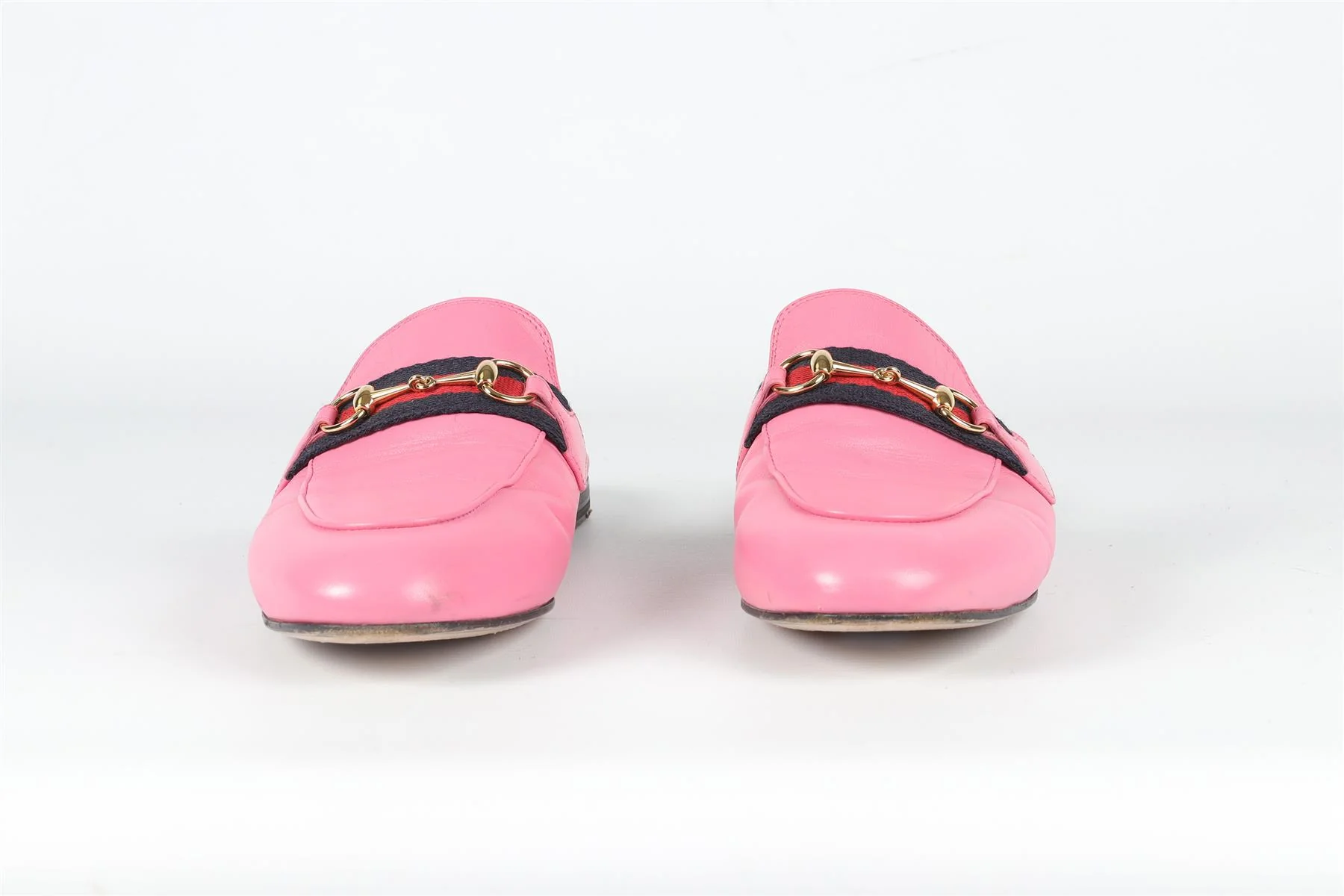 GUCCI PINK HORSEBIT LEATHER MULES EU 39 UK 6 US 9 - Image 3