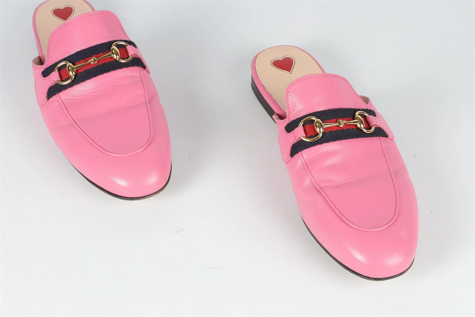 GUCCI PINK HORSEBIT LEATHER MULES EU 39 UK 6 US 9 - Image 4