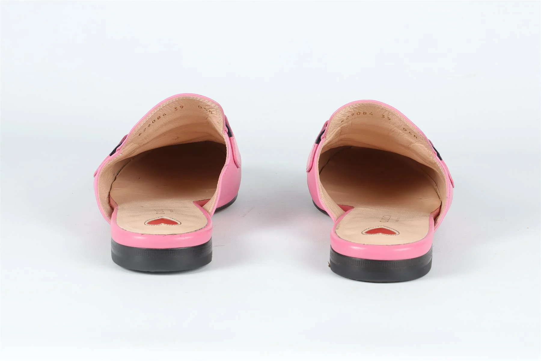 GUCCI PINK HORSEBIT LEATHER MULES EU 39 UK 6 US 9 - Image 5
