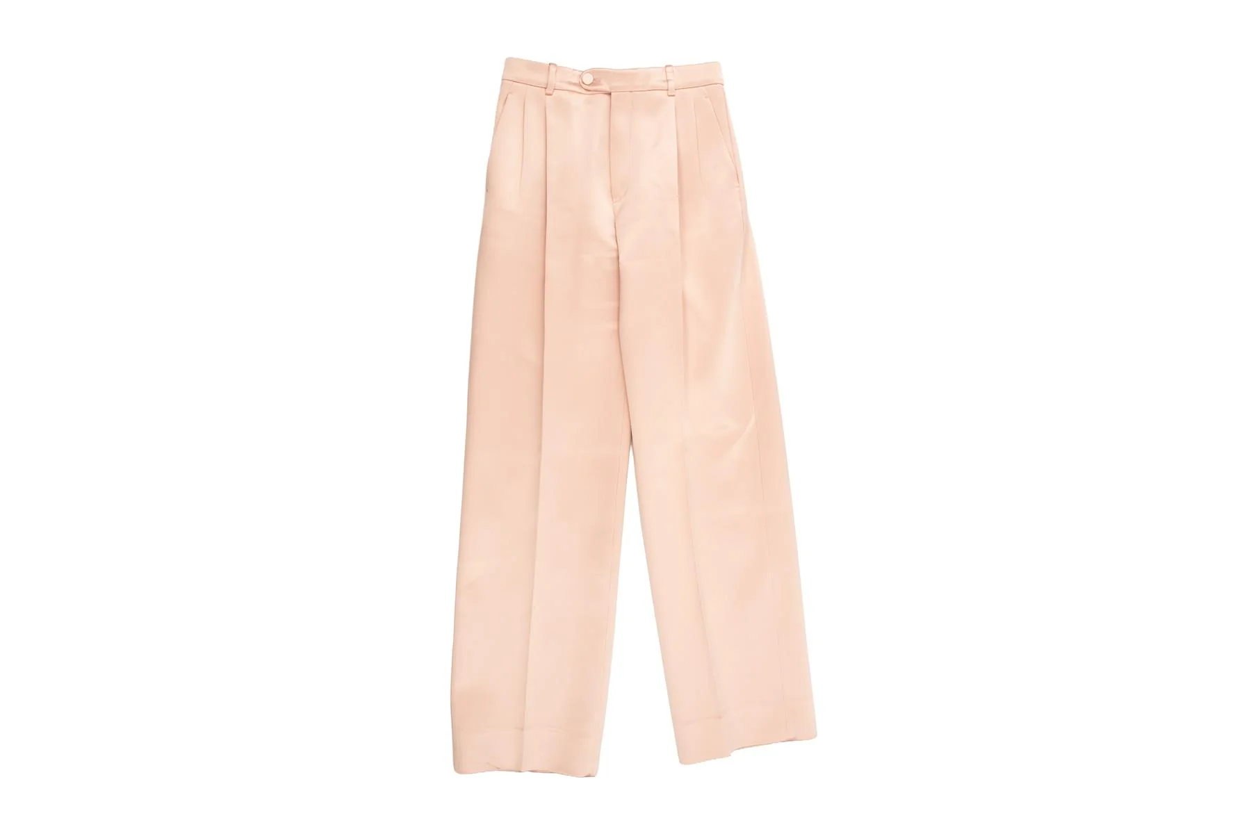 GUCCI PINK SILK STRAIGHT LEG PANTS IT 36 UK 4 - Image 2