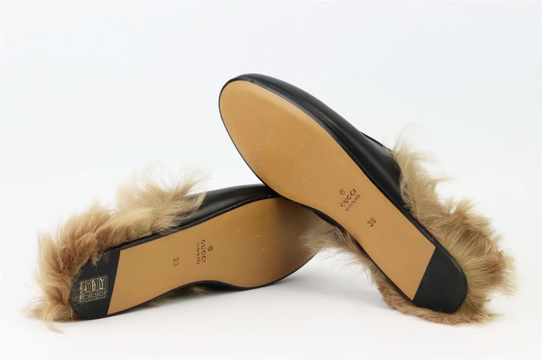 GUCCI PRINCETOWN APPLIQUÉD LEATHER SLIPPERS EU 38 UK 5 US 8 - Image 5