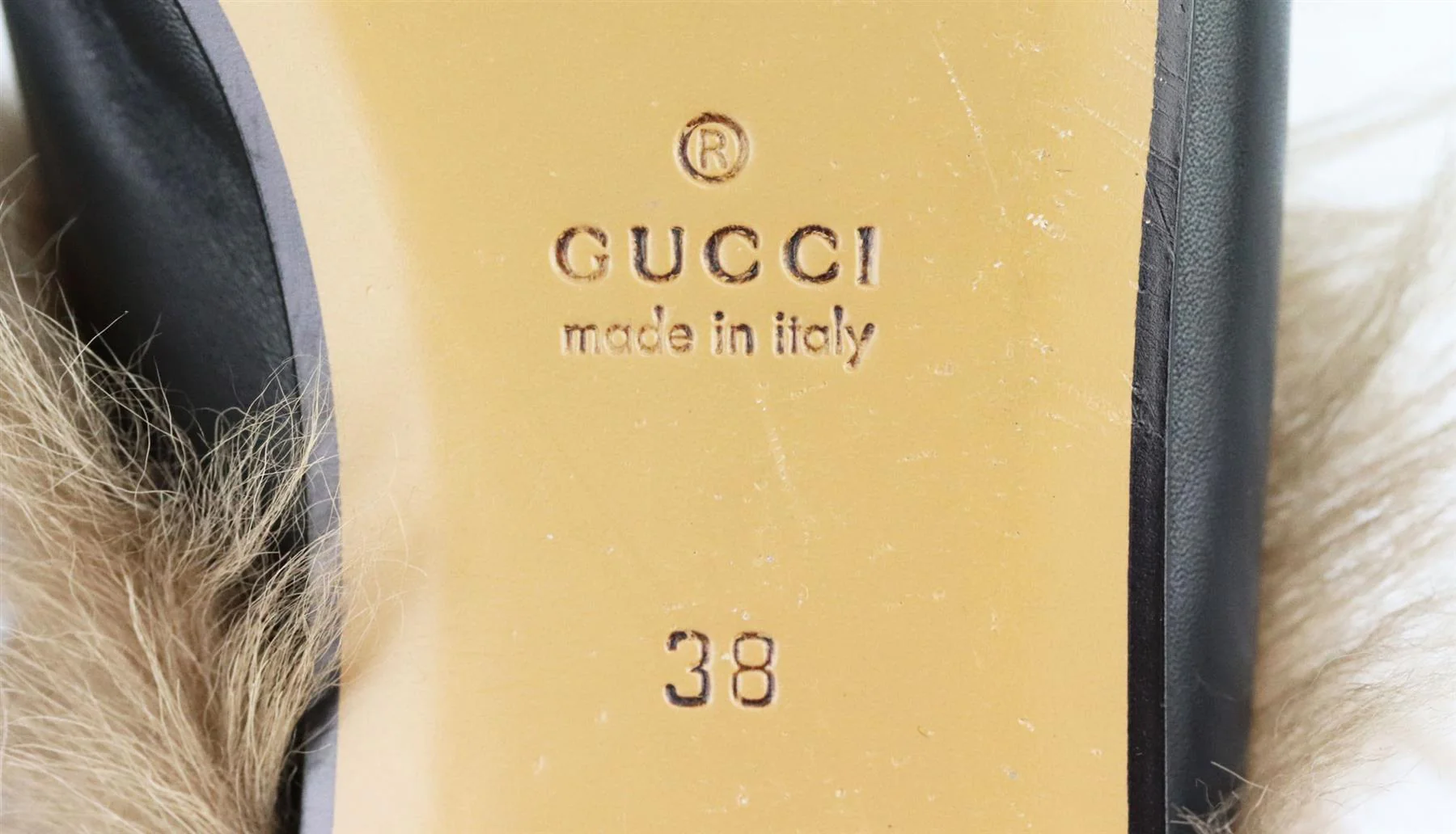 GUCCI PRINCETOWN APPLIQUÉD LEATHER SLIPPERS EU 38 UK 5 US 8 - Image 6