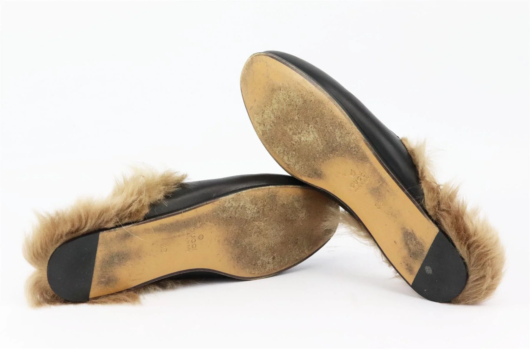 GUCCI PRINCETOWN APPLIQUÉD LEATHER SLIPPERS EU 38 UK 5 US 8 - Image 5