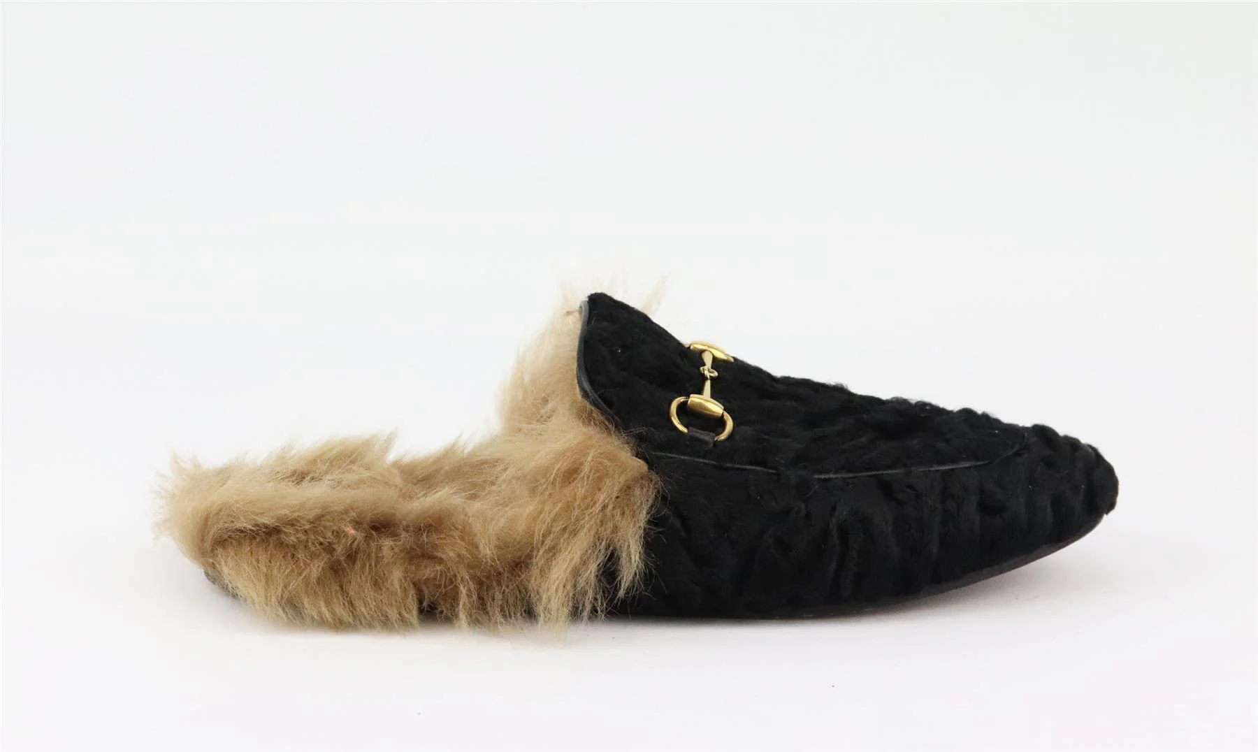 GUCCI PRINCETOWN SHEARLING LINED PERSIAN LAMB SLIPPERS EU 39 UK 6 US 9 - Image 2