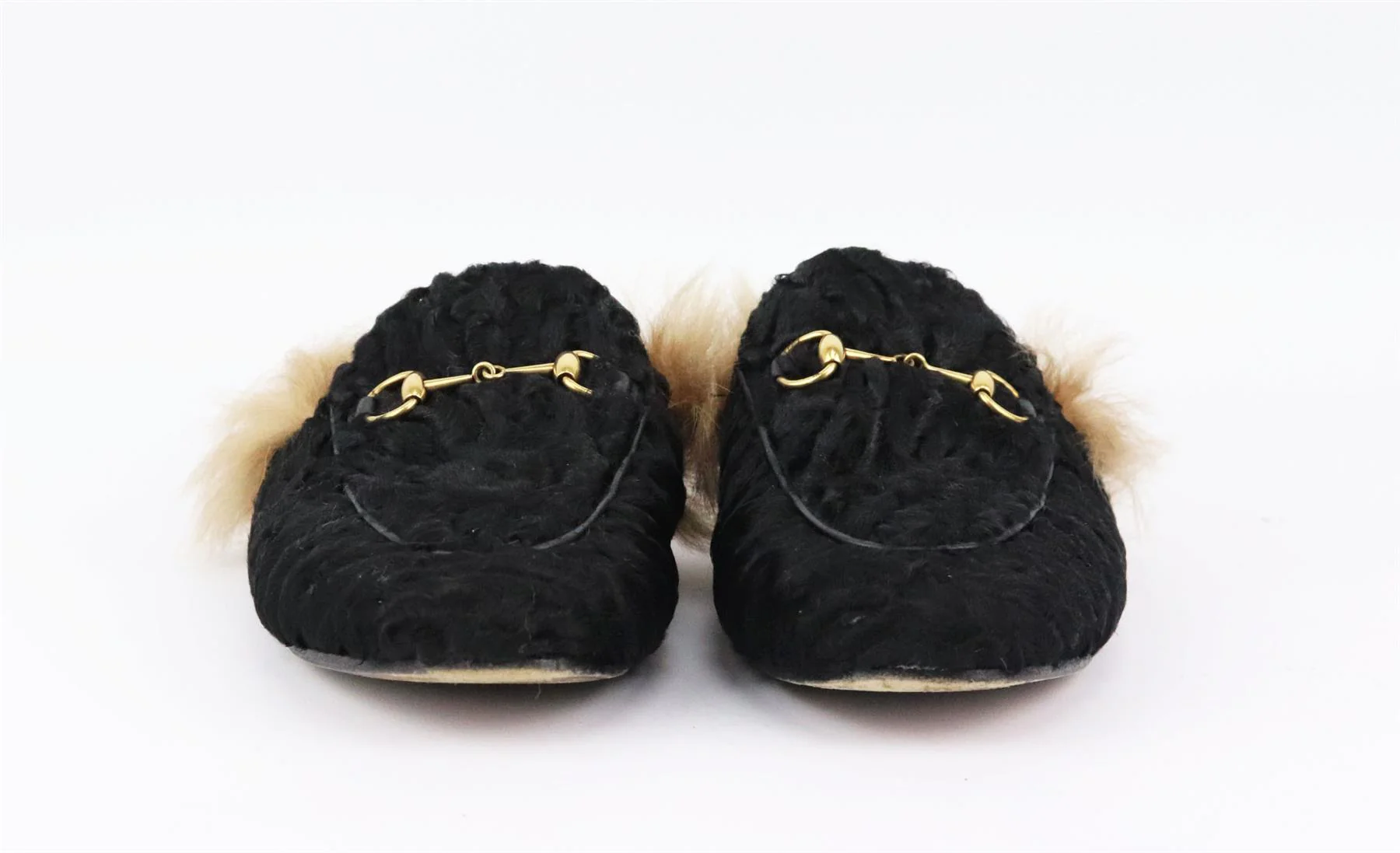 GUCCI PRINCETOWN SHEARLING LINED PERSIAN LAMB SLIPPERS EU 39 UK 6 US 9 - Image 3