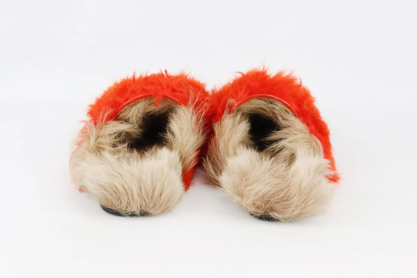 GUCCI PRINCETOWN TWO TONE SHEARLING SLIPPERS EU 38.5 UK 5.5 US 8.5 - Image 4