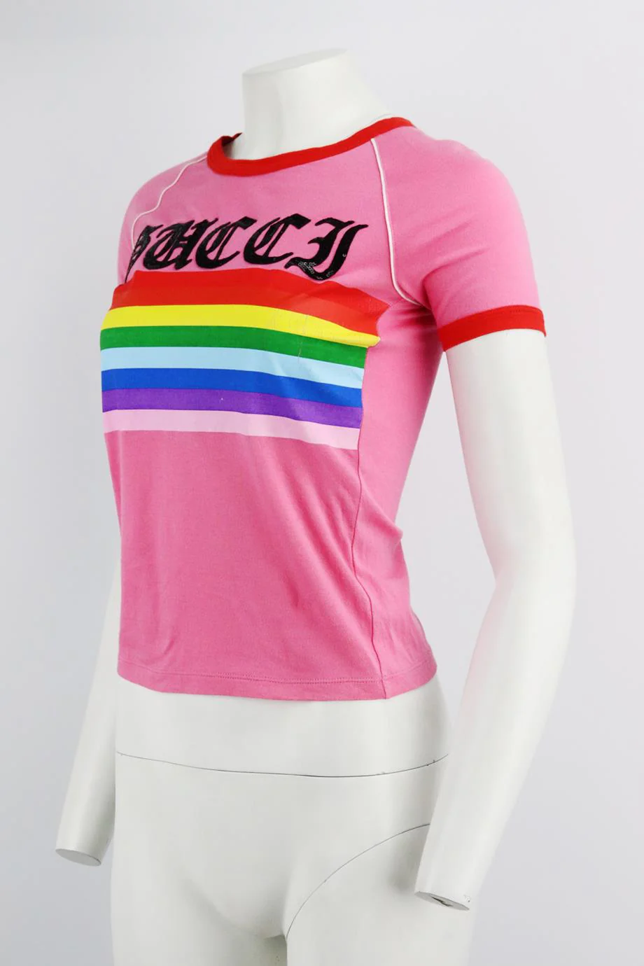 GUCCI PRINTED COTTON JERSEY T-SHIRT XSMALL - Image 3